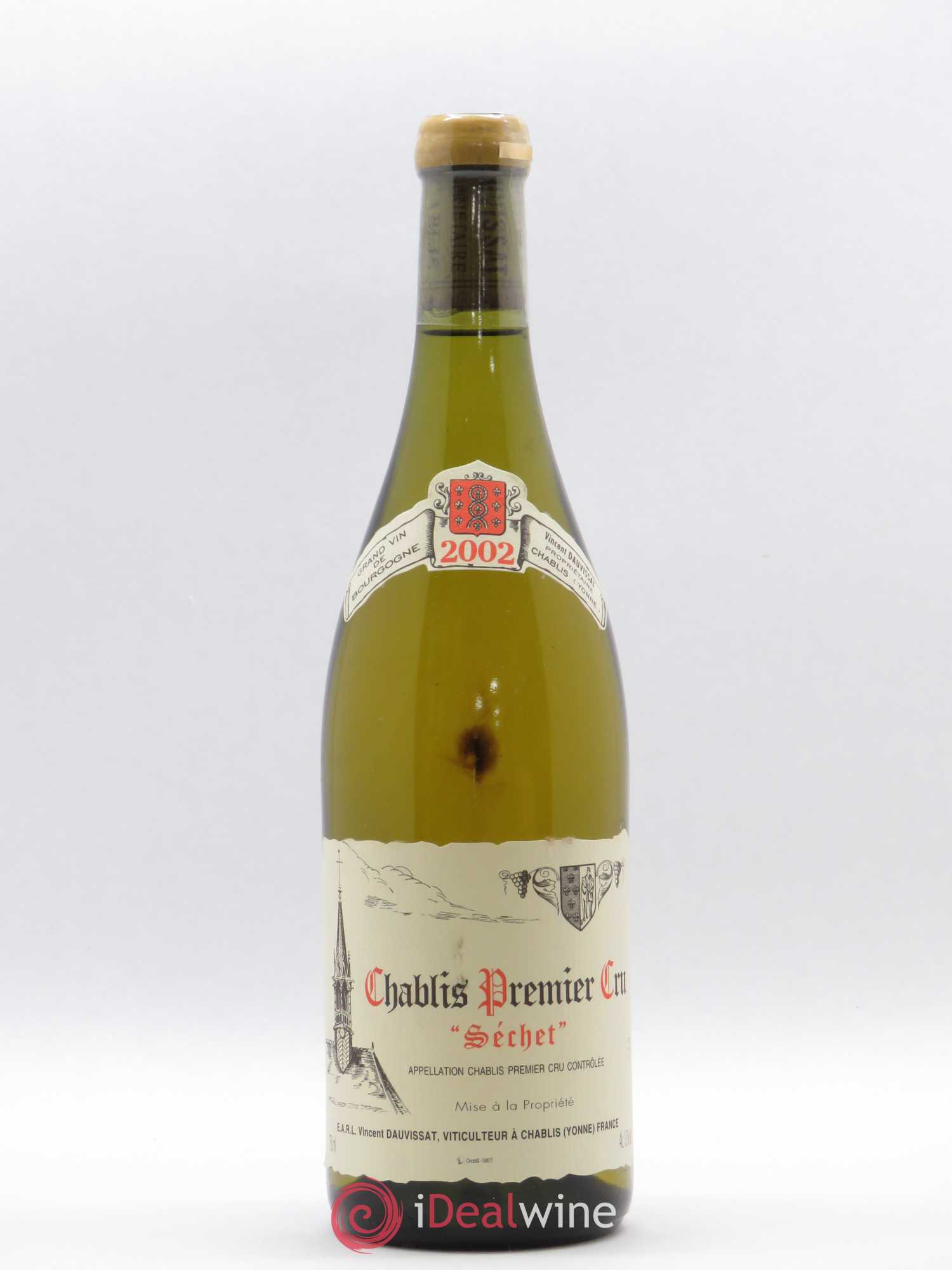Chablis 1er Cru Séchet Vincent Dauvissat (Domaine) 2002 - Lot de 1 bouteille - 0