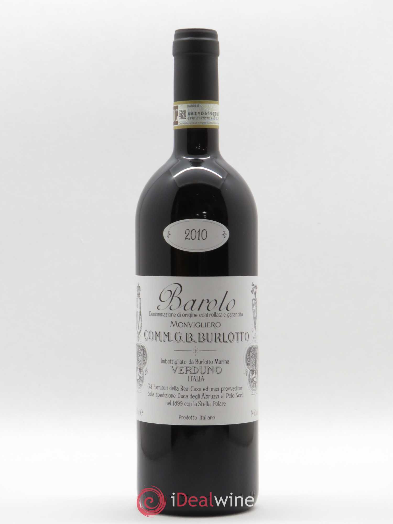Barolo DOCG Monvigliero Comm. Giovan Battista Burlotto 2010 - Lot de 1 bouteille - 0
