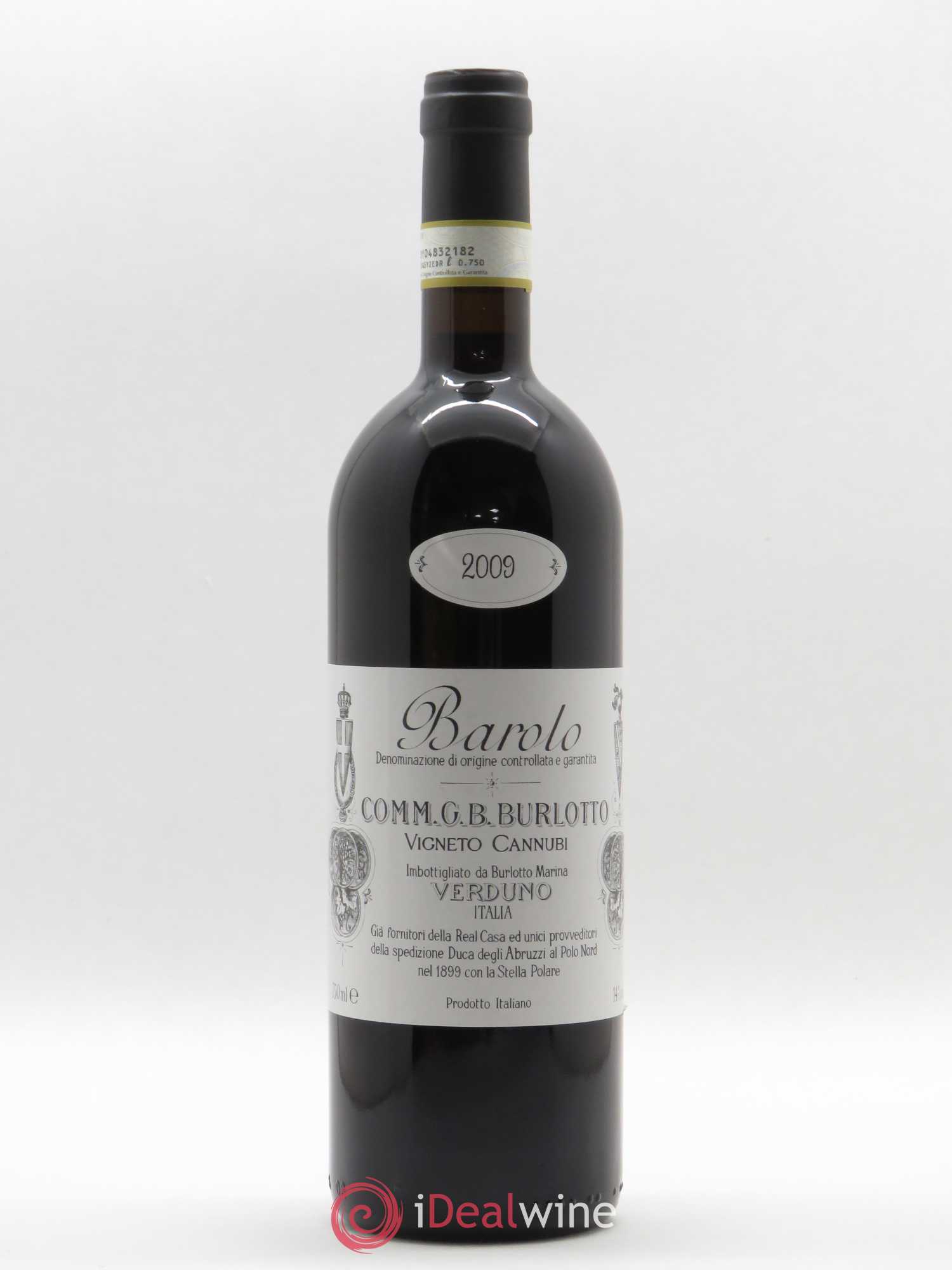 Barolo DOCG Cannubi Comm. Giovan Battista Burlotto 2009 - Lot de 1 bouteille - 0