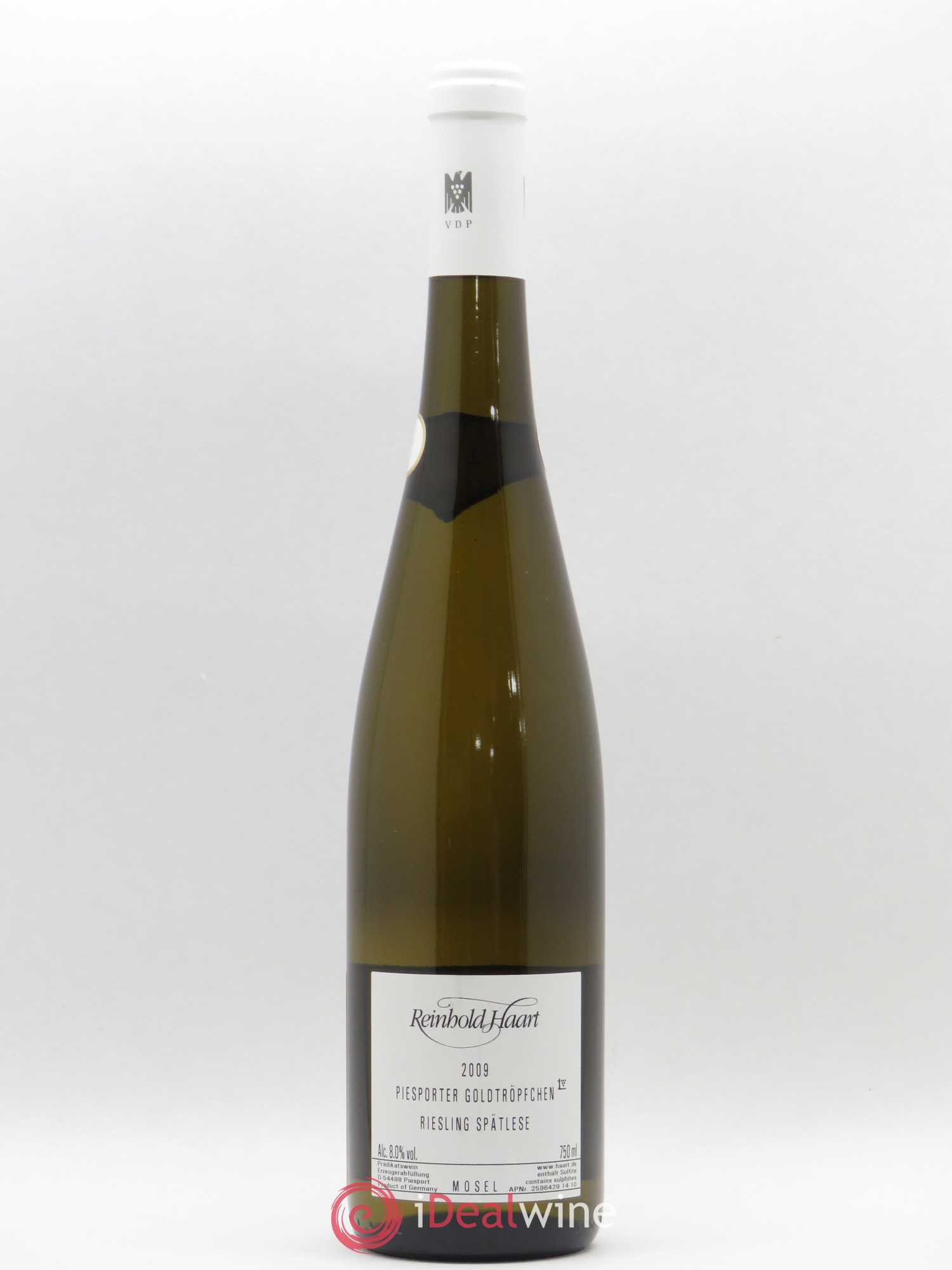 Riesling Piesporter Goldtröpfchen Spatlese Reinhold Haart 2009 - Posten von 1 Flasche - 1