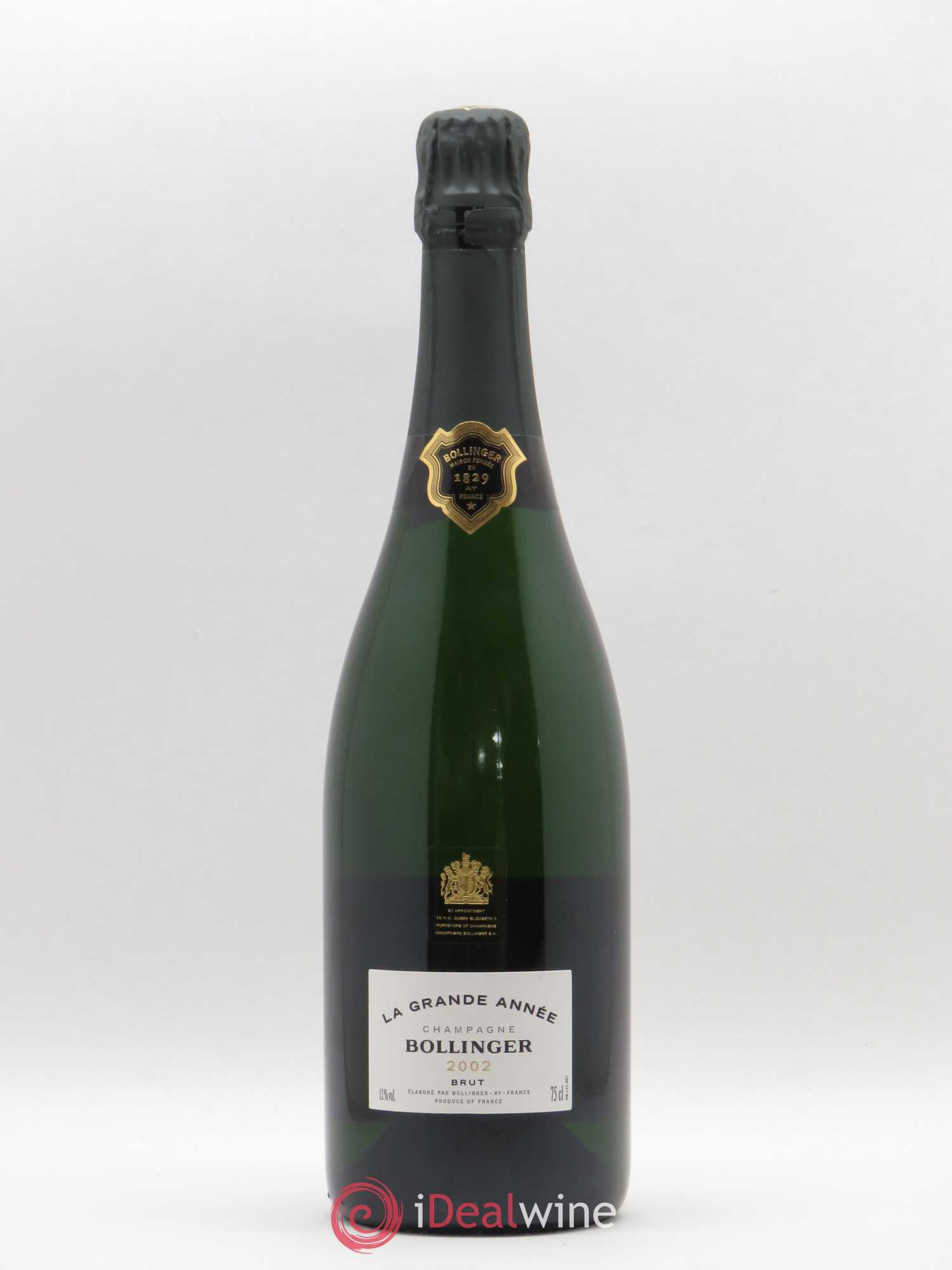 La Grande Année Brut Bollinger 2002 - Lot de 1 bouteille - 0