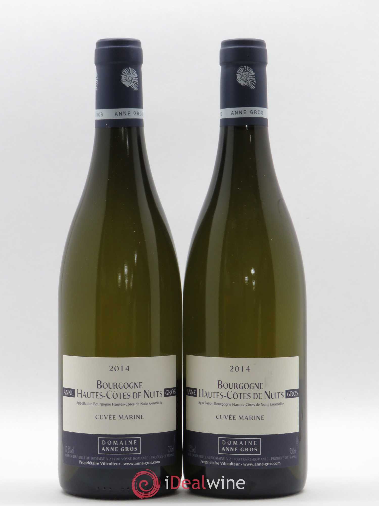 Hautes-Côtes de Nuits Cuvée Marine Anne Gros (sans prix de réserve) 2014 - Lot de 2 bouteilles - 0