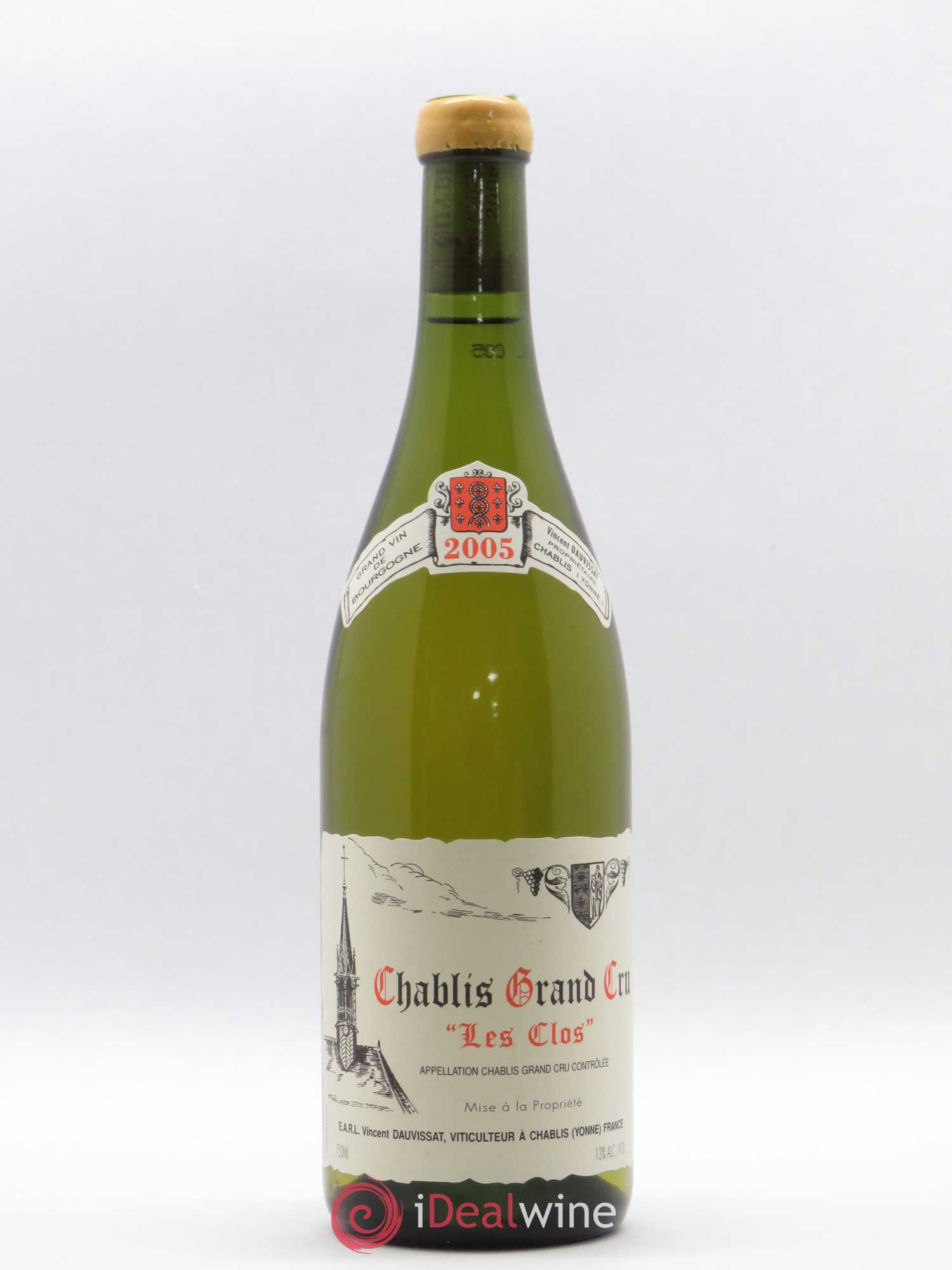 Chablis Grand Cru Les Clos Vincent Dauvissat (Domaine) 2005 - Lot de 1 bouteille - 0