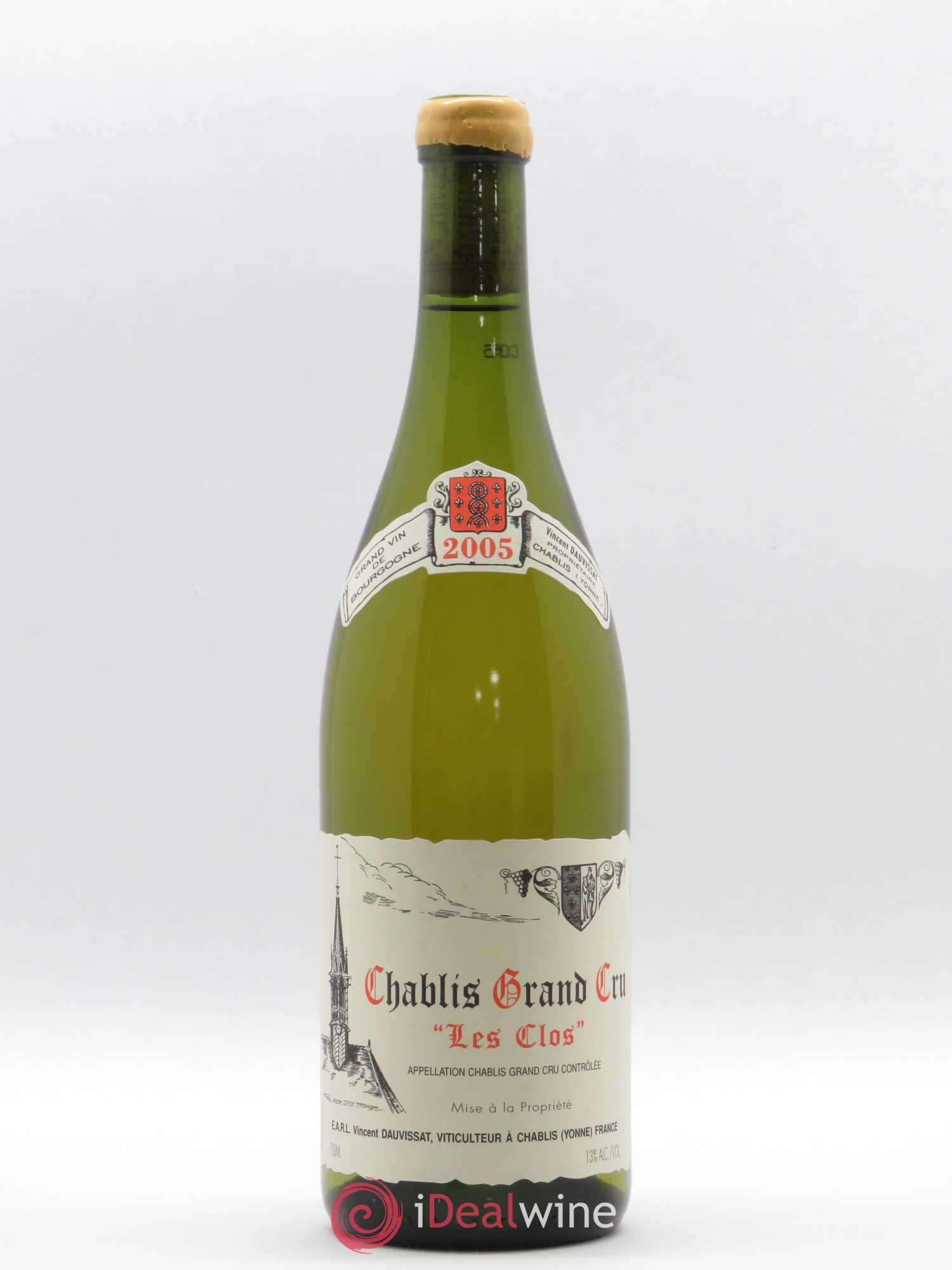 Chablis Grand Cru Les Clos Vincent Dauvissat (Domaine) 2005 - Lot de 1 bouteille - 0
