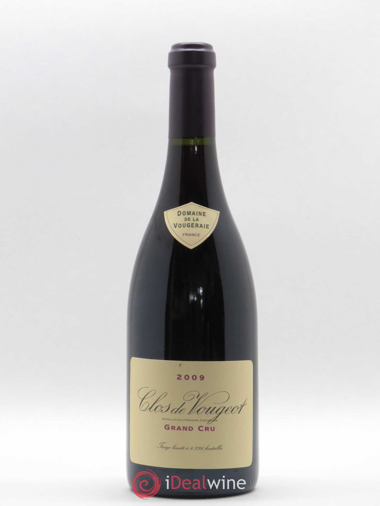 Clos de Vougeot Grand Cru La Vougeraie 2009 - Lot de 1 bouteille - 0