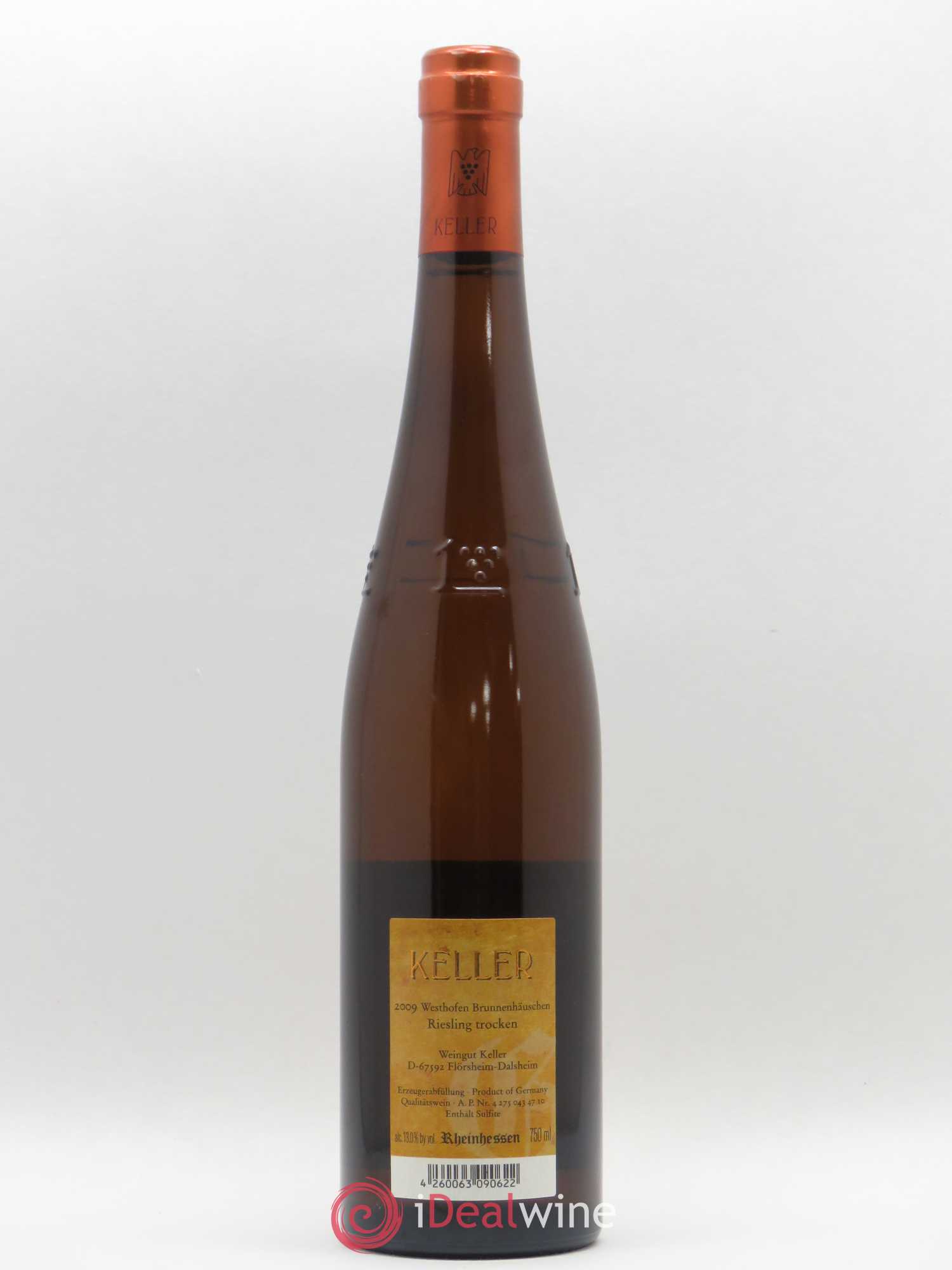 Riesling Rheinhessen Westhofen Brunnenhäuschen Trocken Abtserde GG Weingut Keller 2009 - Posten von 1 Flasche - 1