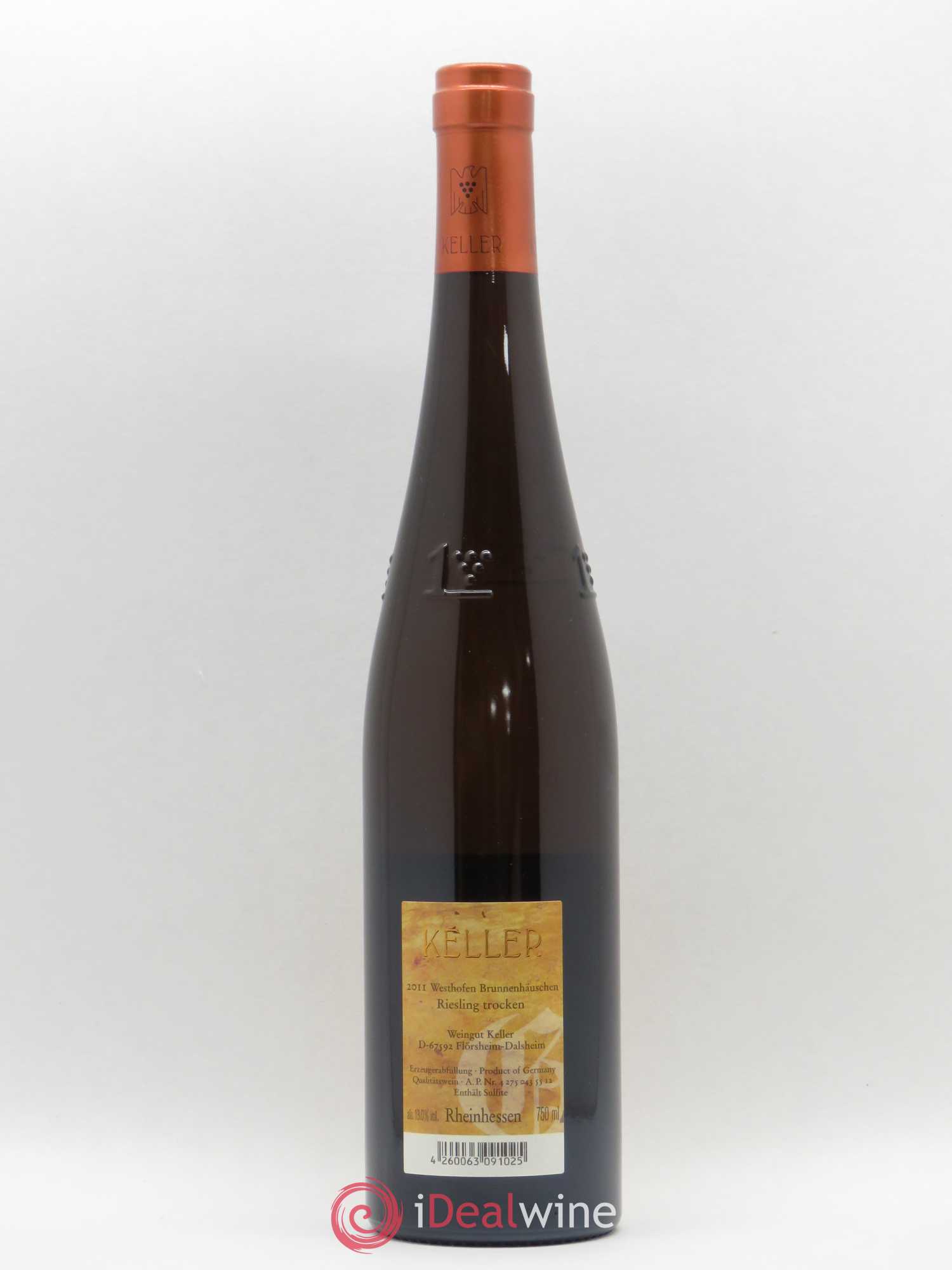 Riesling Rheinhessen Westhofen Brunnenhäuschen Trocken Abtserde GG Weingut Keller 2011 - Posten von 1 Flasche - 1