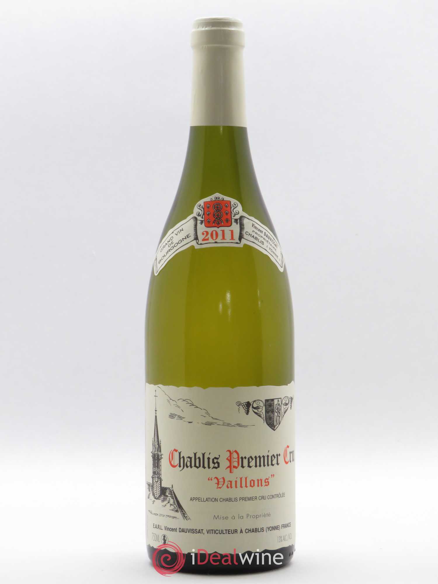 Chablis 1er Cru Vaillons Vincent Dauvissat (Domaine) 2011 - Lot de 1 bouteille - 0