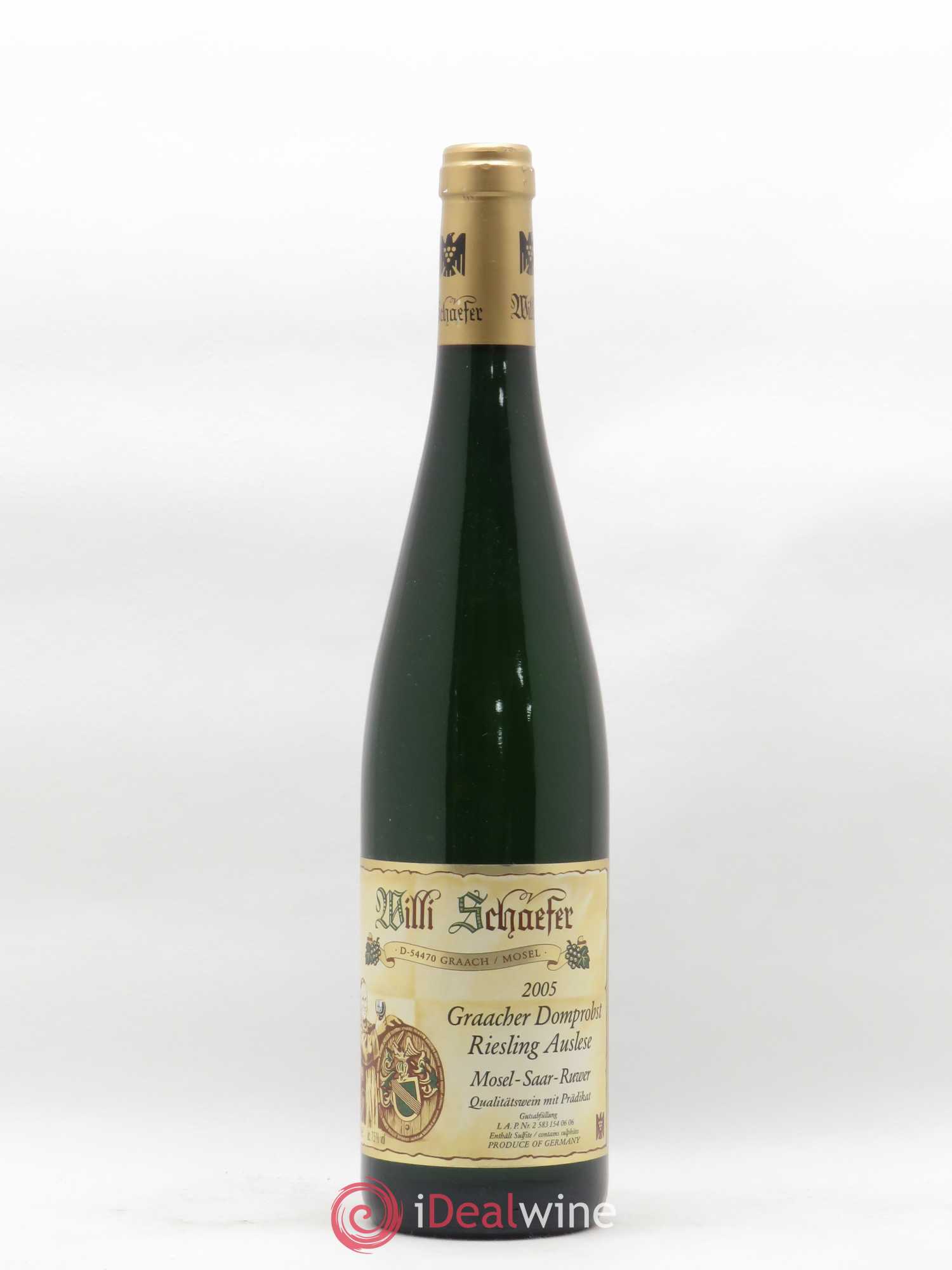 Riesling Willi Schäefer Graacher Domprobst Auslese 2005 - Posten von 1 Flasche - 0