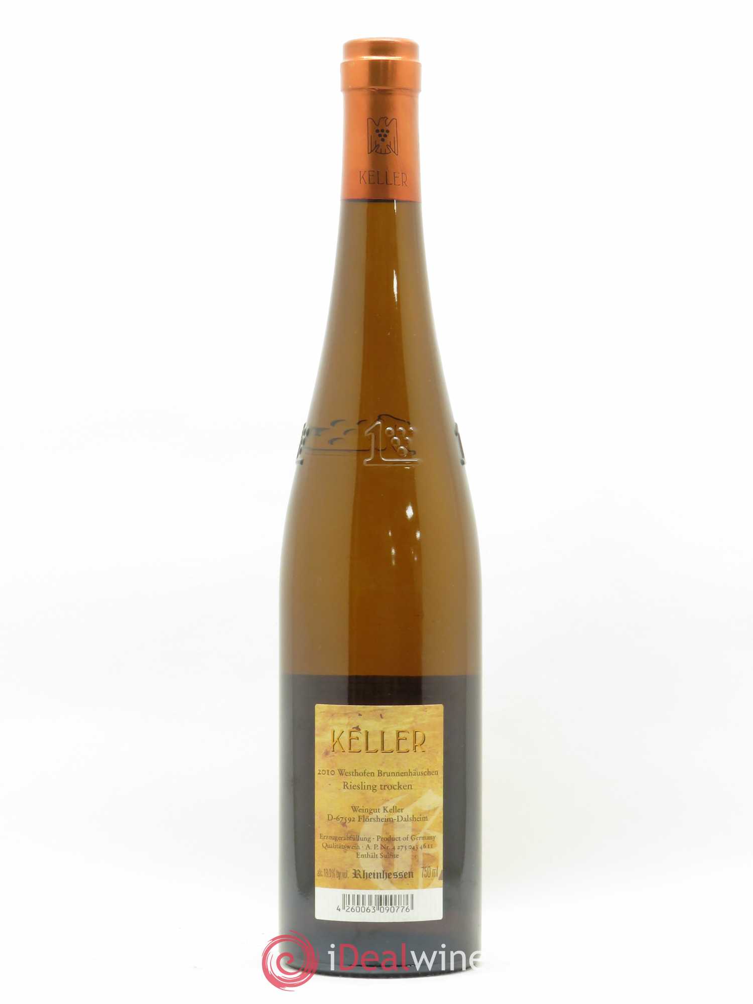 Riesling Weingut Keller Westhofen Brunnenhäuschen Abtserde 2010 - Posten von 1 Flasche - 1