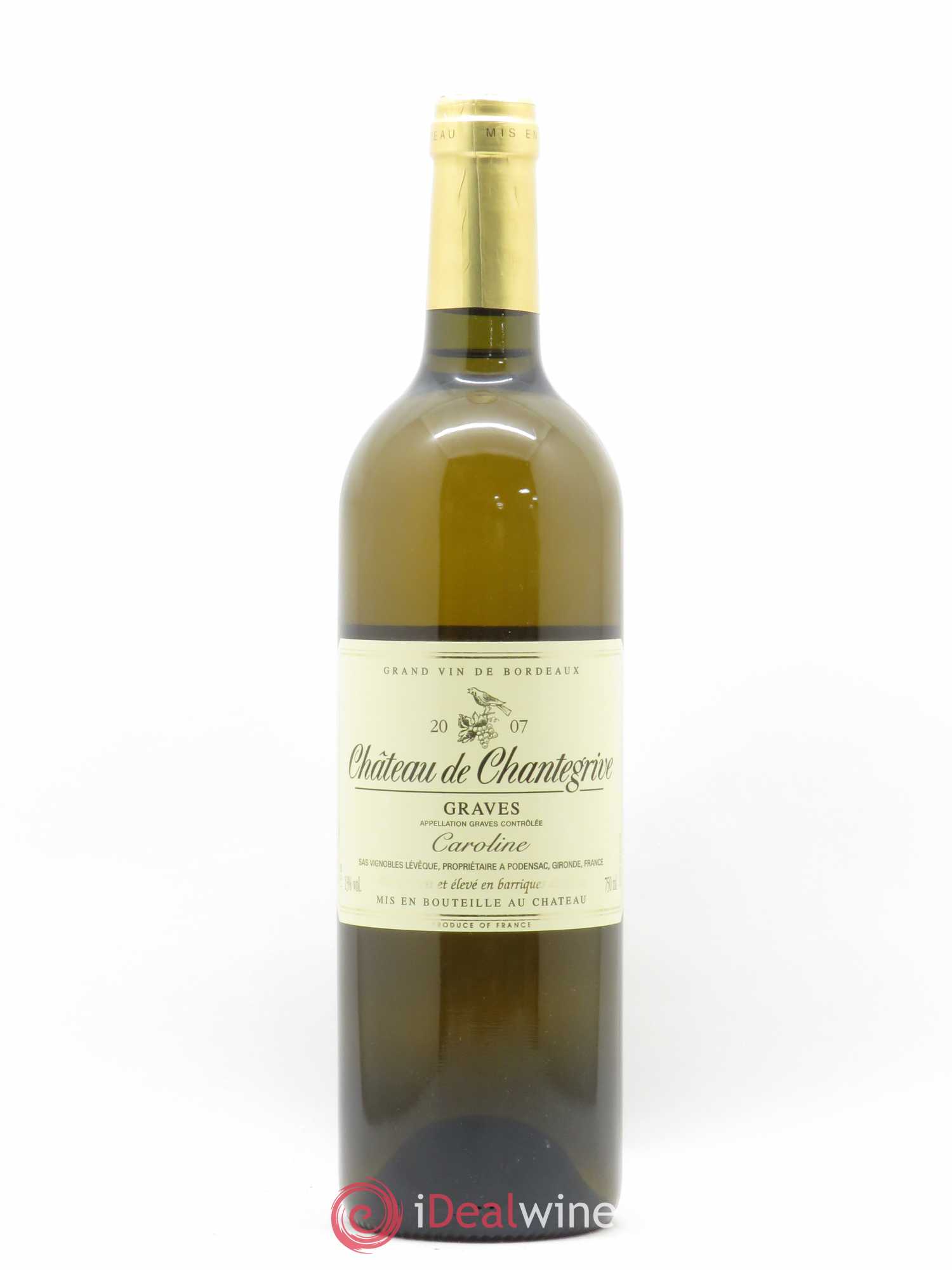 Château de Chantegrive Cuvée Caroline 2007 - Lot de 1 bouteille - 0