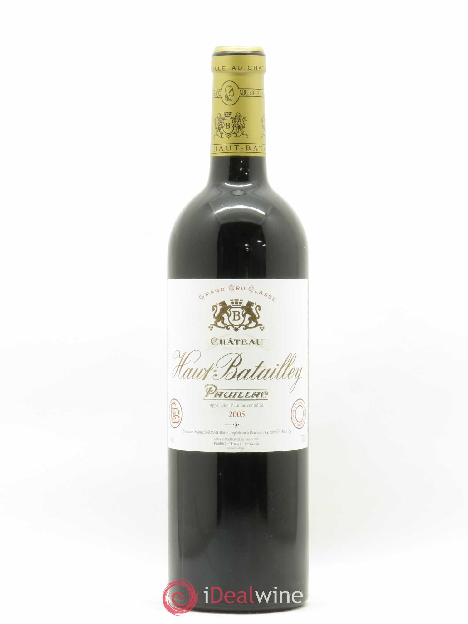 Château Haut Batailley 5ème Grand Cru Classé 2005 - Lot de 1 bouteille - 0