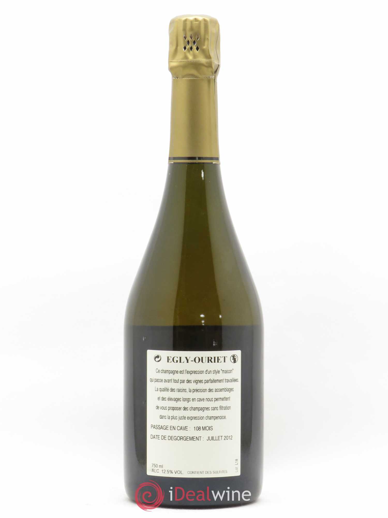 Grand Cru Brut Egly-Ouriet 2002 - Lot de 1 bouteille - 1