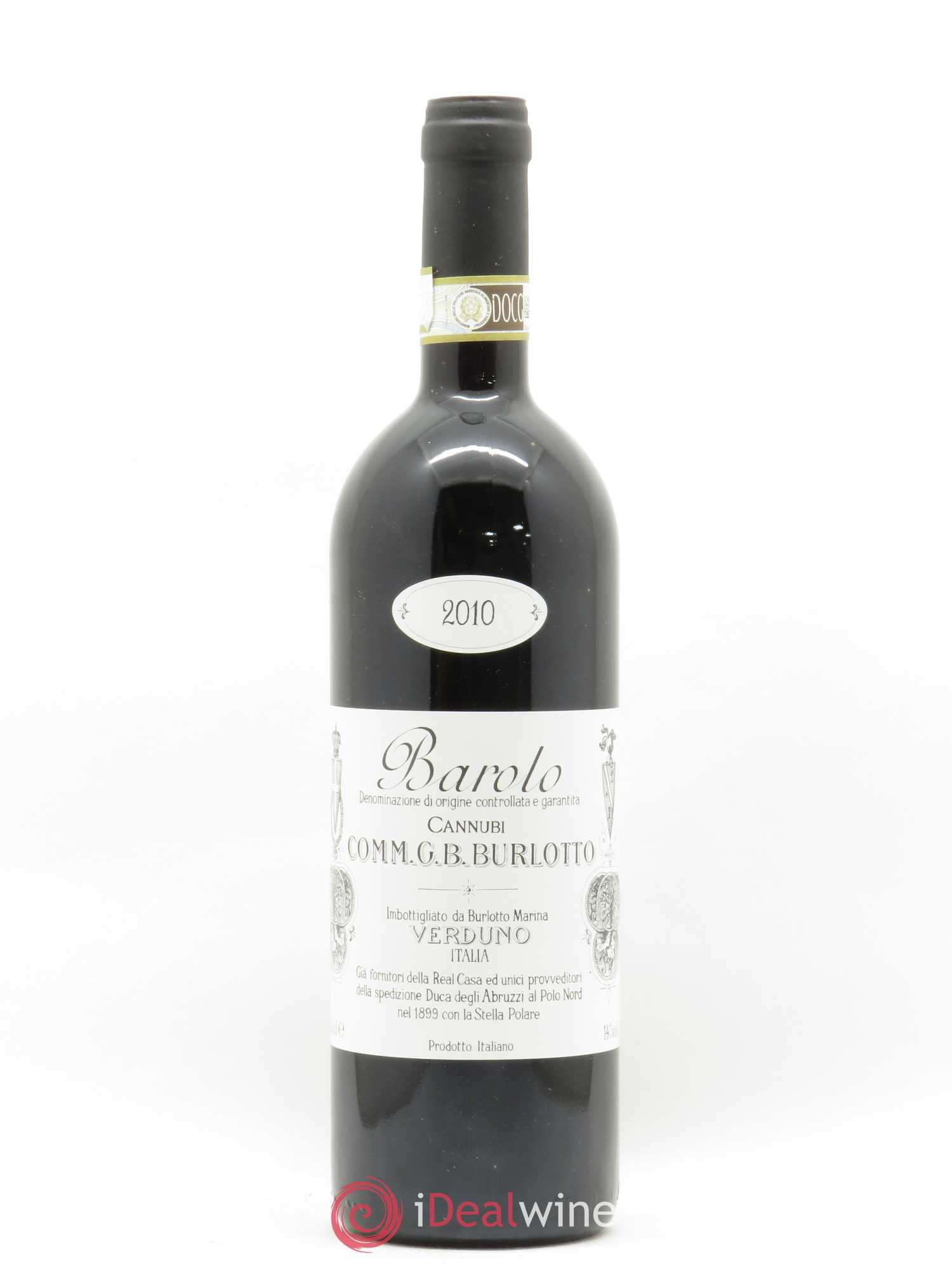 Barolo DOCG Cannubi Comm. Giovan Battista Burlotto 2010 - Lot de 1 bouteille - 0