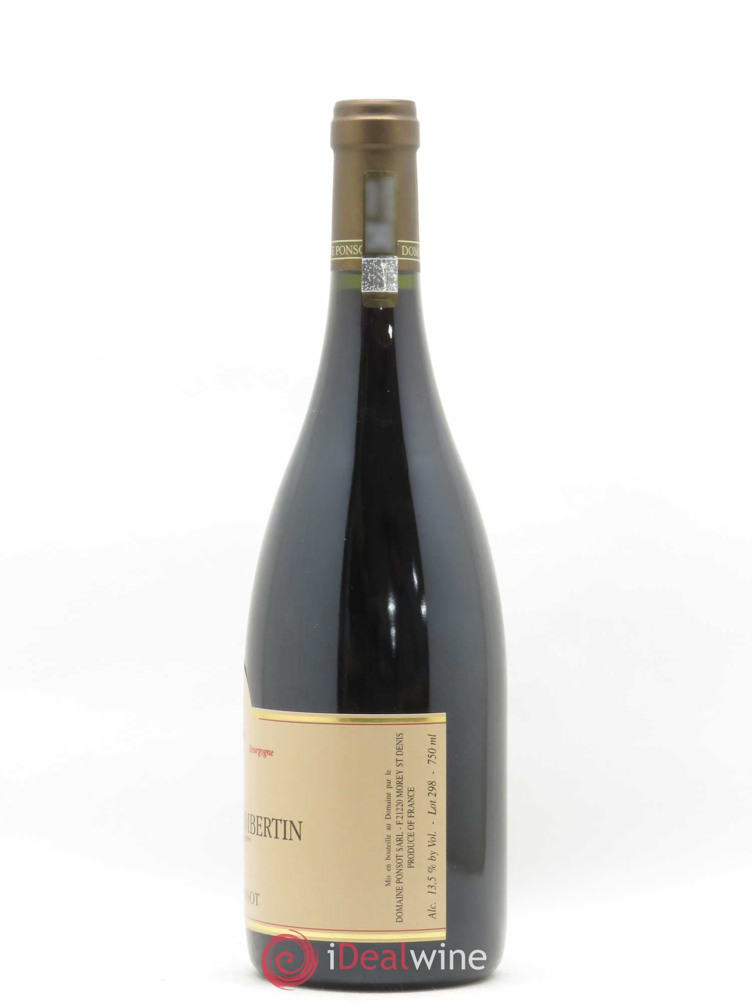 Griotte-Chambertin Grand Cru Ponsot (Domaine) 1998 - Lot de 1 bouteille - 1