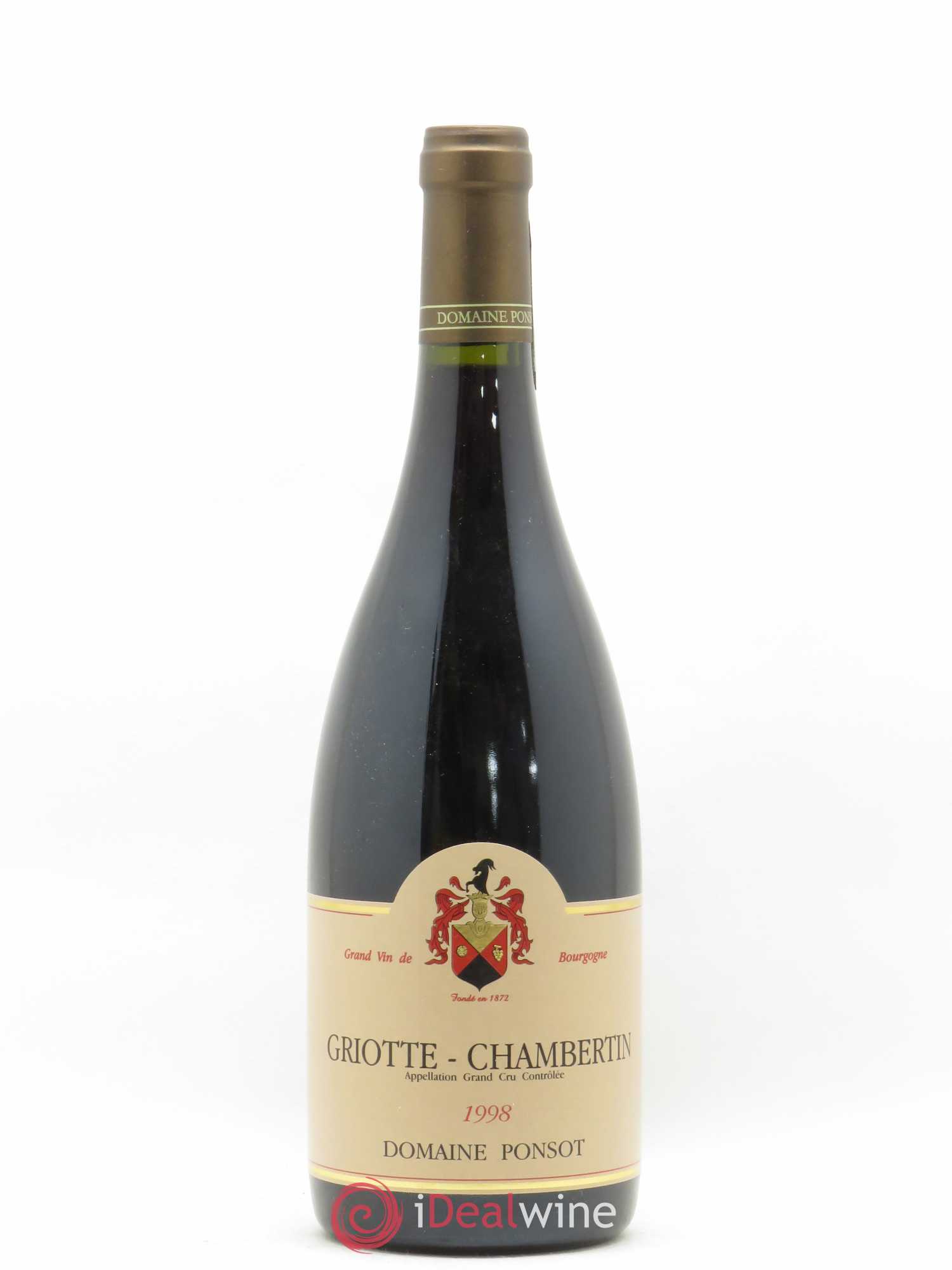 Buy Griotte-Chambertin Grand Cru Ponsot (Domaine) 1998 (lot