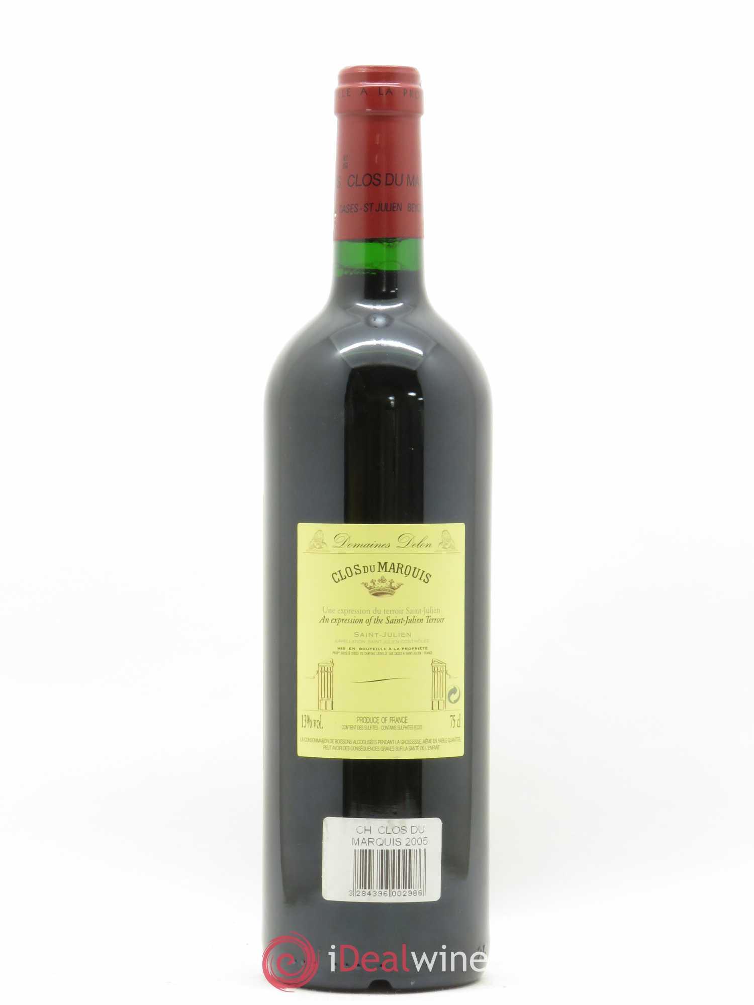 Clos du Marquis 2005 - Lot de 1 bouteille - 1
