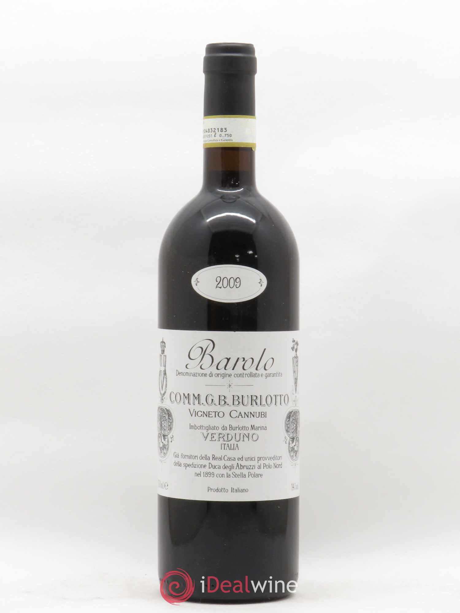 Barolo DOCG Cannubi Comm. Giovan Battista Burlotto 2009 - Lot de 1 bouteille - 0