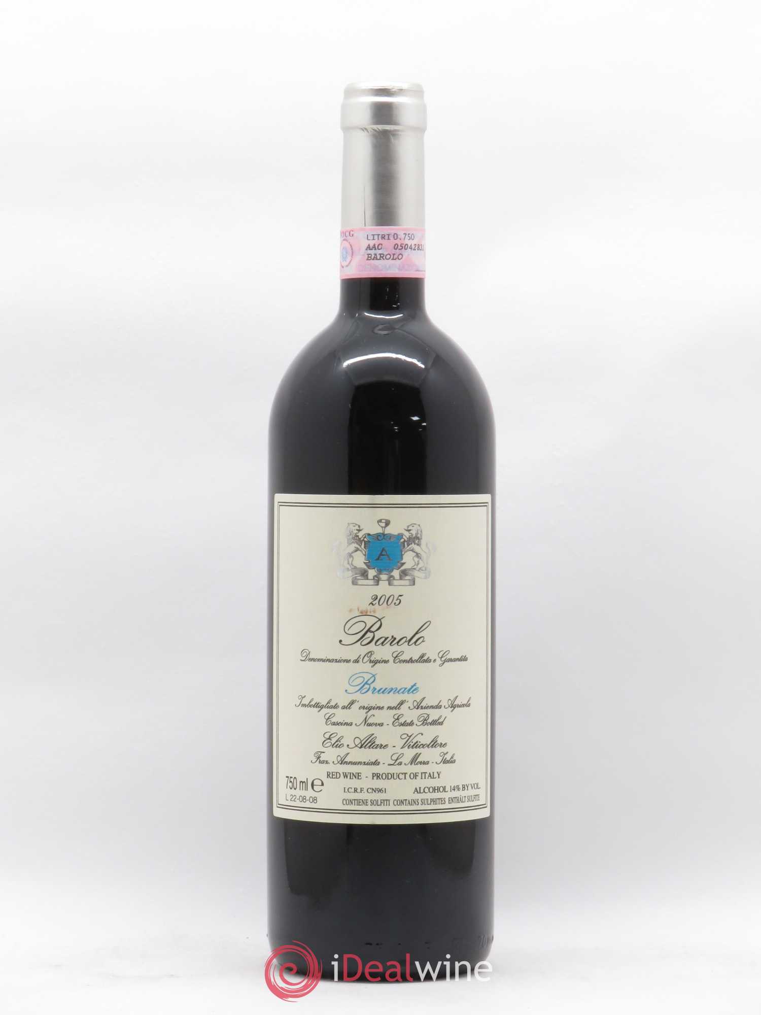 Barolo DOCG Brunate Elio Altare 2005 - Lot de 1 bouteille - 0