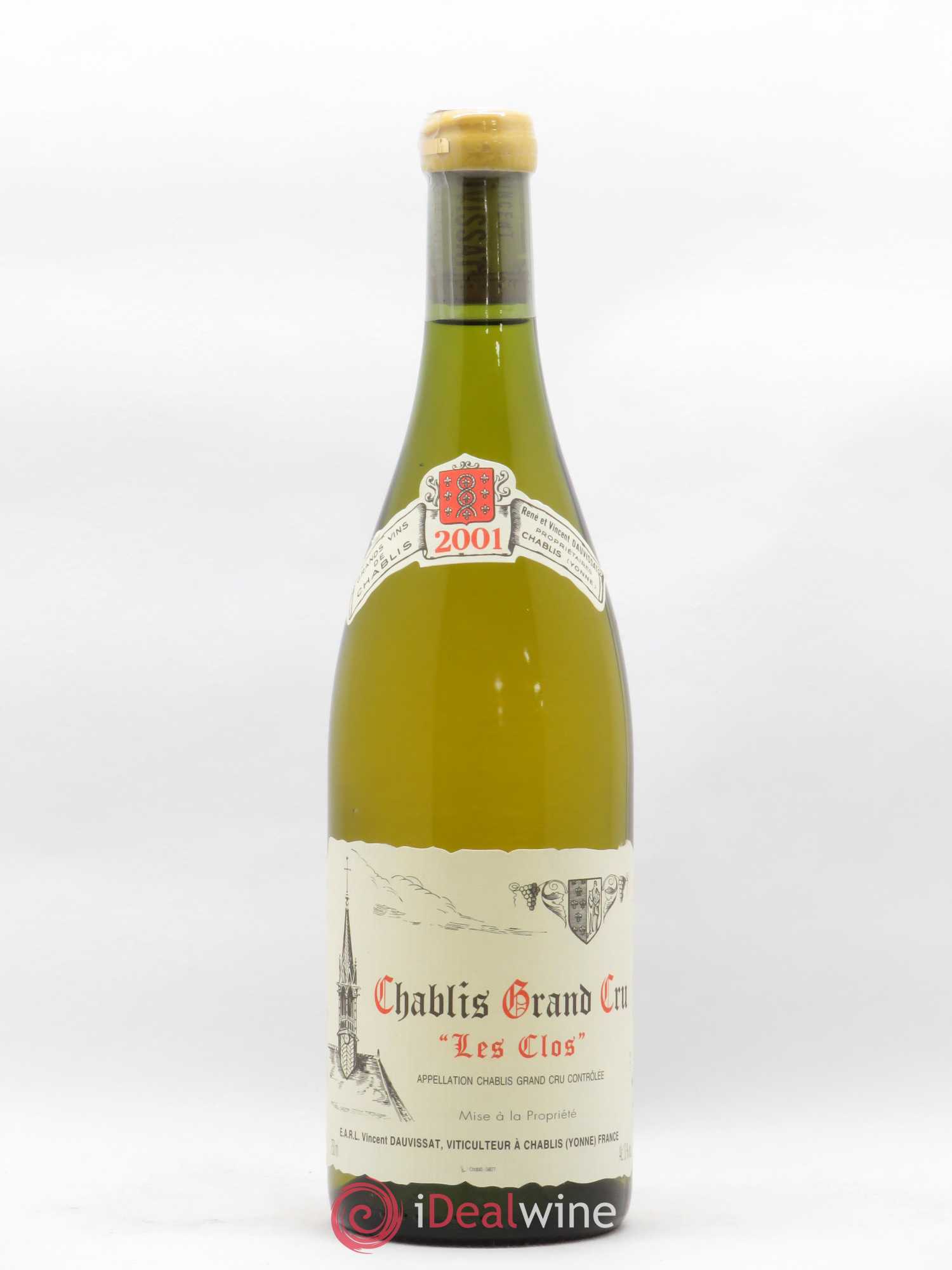 Chablis Grand Cru Les Clos Vincent Dauvissat (Domaine) 2001 - Lot de 1 bouteille - 0