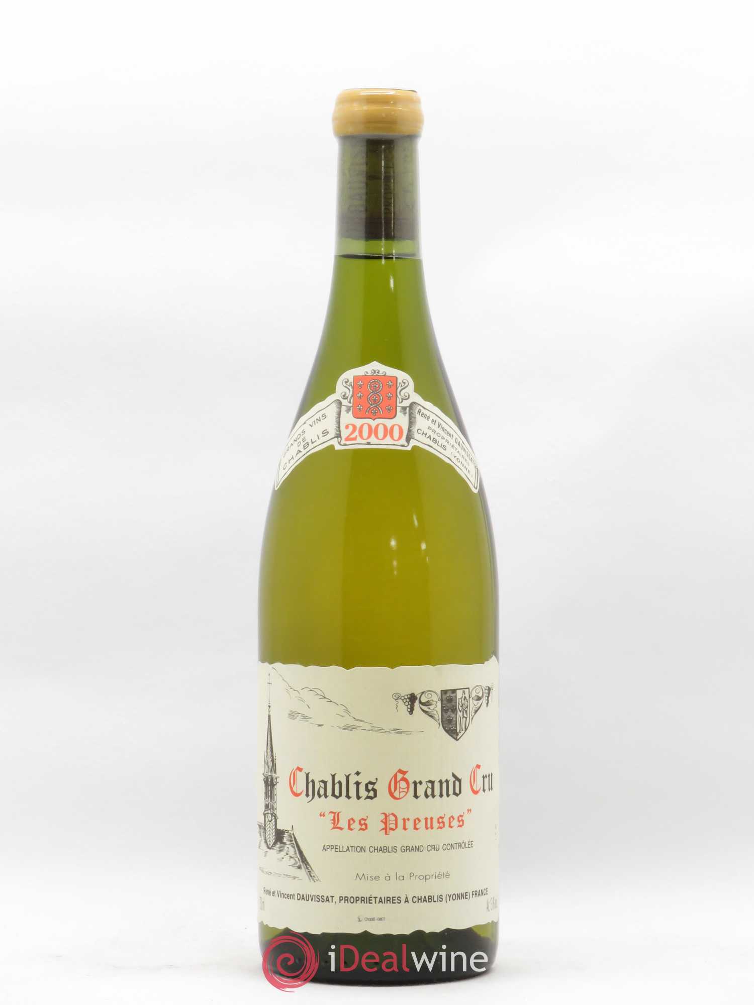 Chablis Grand Cru Les Preuses Vincent Dauvissat (Domaine) 2000 - Lot de 1 bouteille - 0