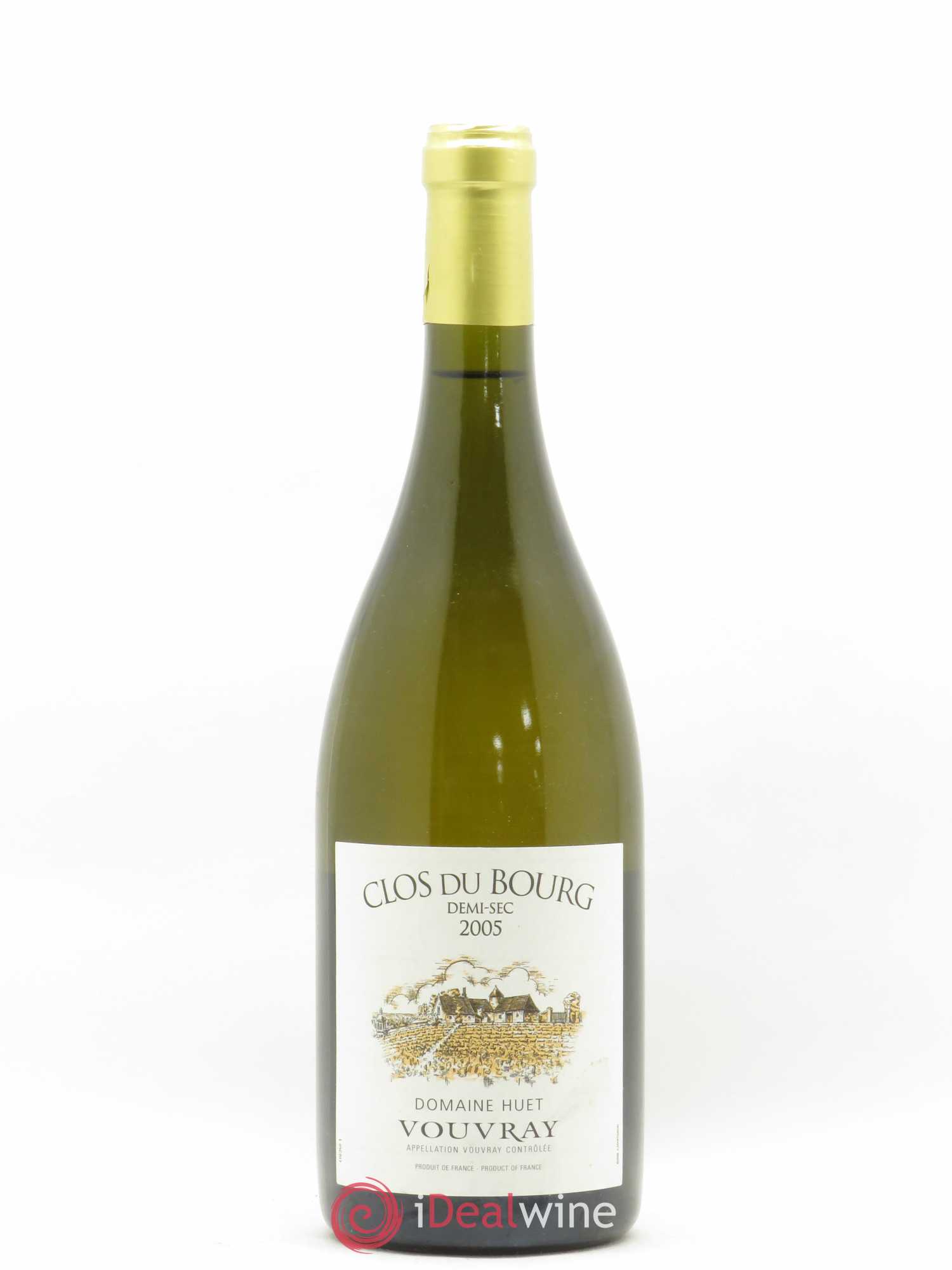 Vouvray Clos du Bourg Demi-Sec Domaine Huet 2005 - Lot de 1 bouteille - 0