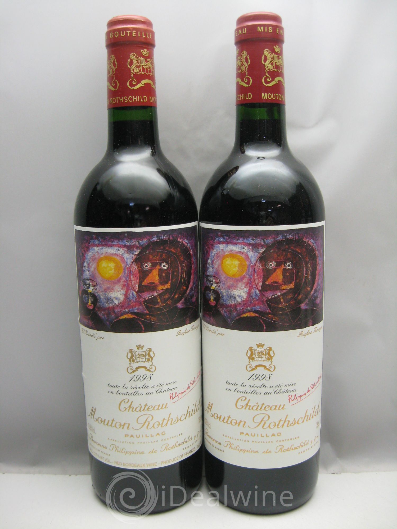 Château Mouton Rothschild 1er Grand Cru Classé 1998 - Lot de 6 bouteilles - 1