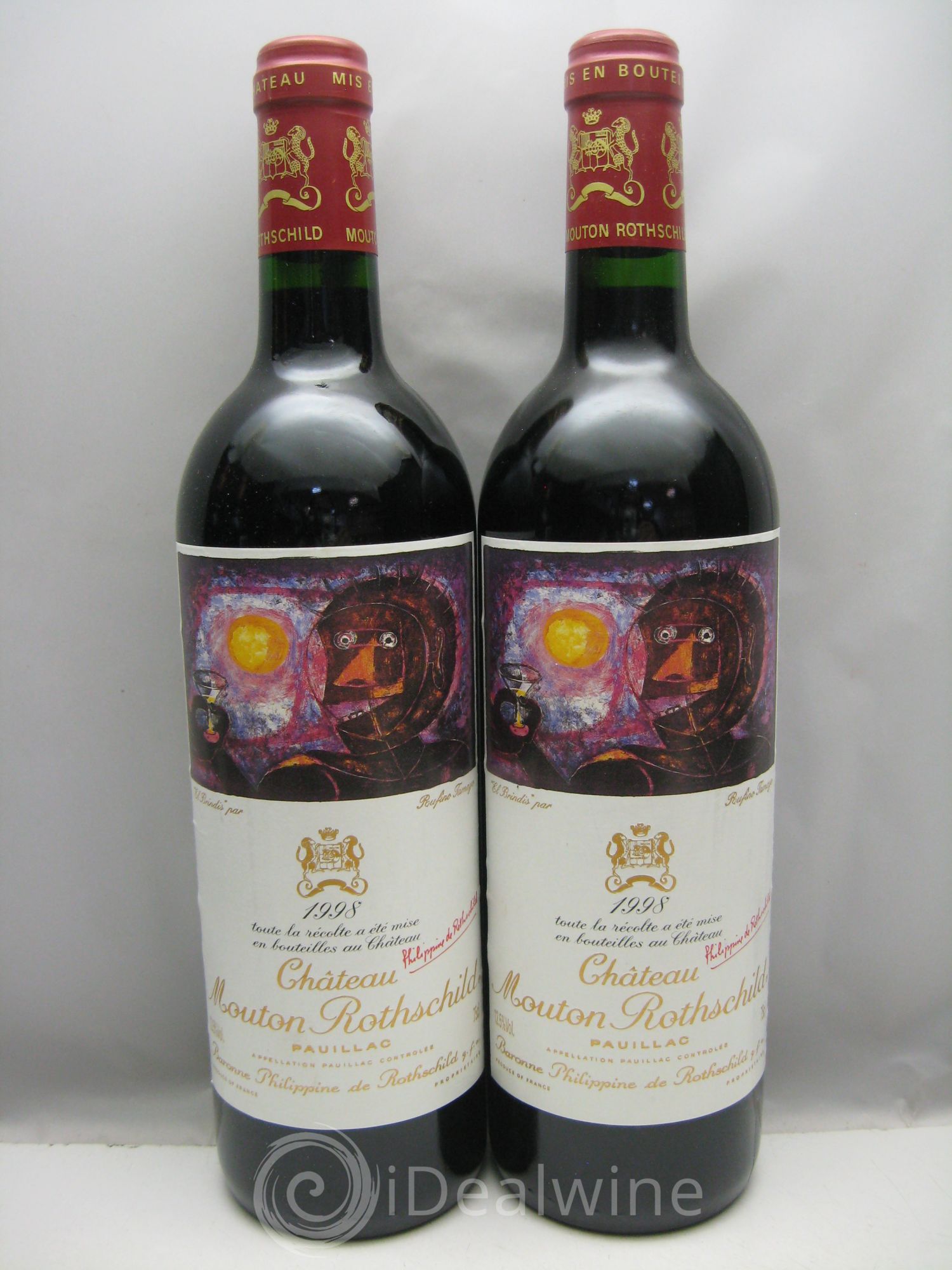 Château Mouton Rothschild 1er Grand Cru Classé 1998 - Lot de 6 bouteilles - 2