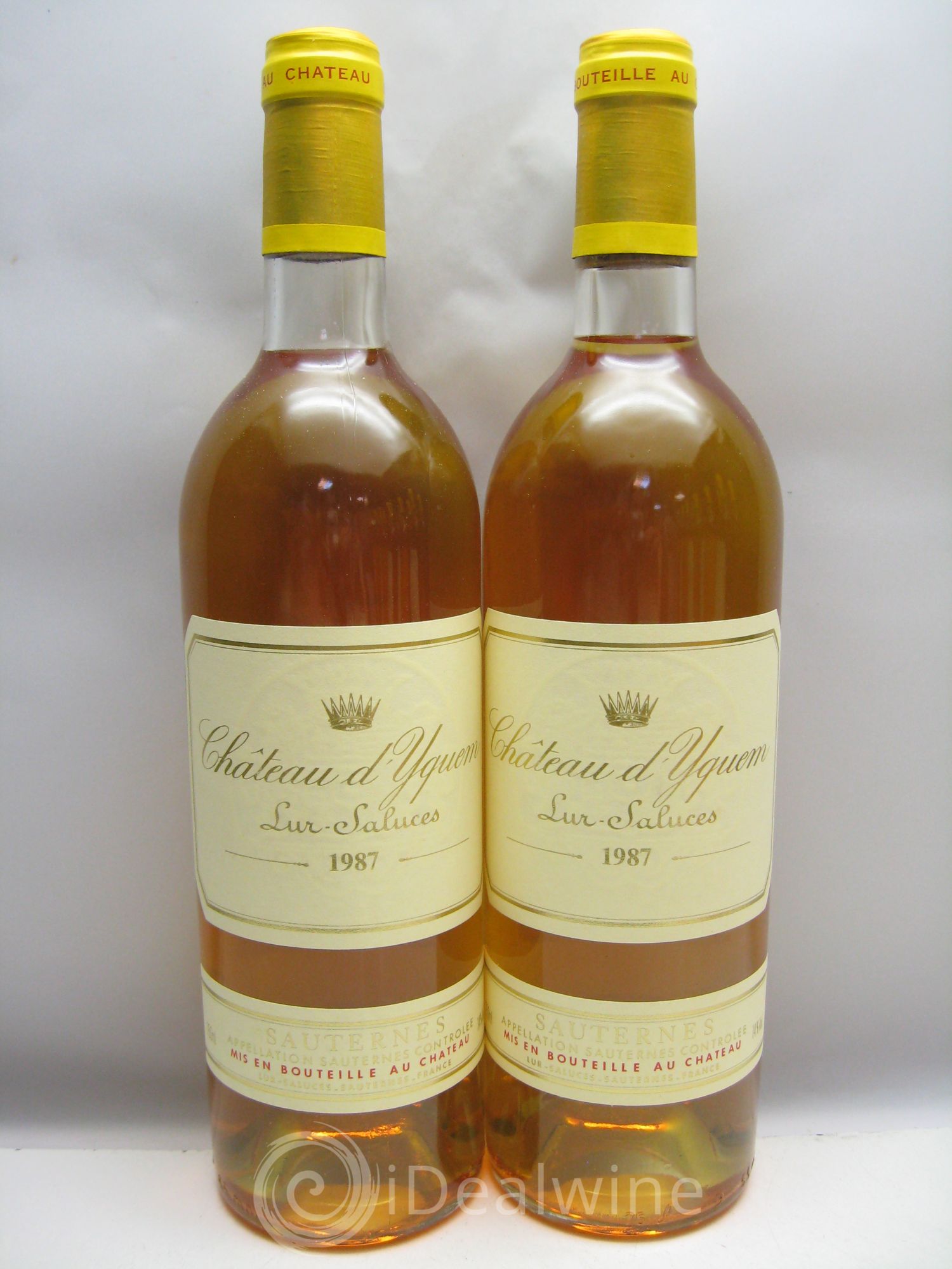 Château d' Yquem 1er Cru Classé Supérieur (caisse sans couvercle) 1987 - Lotto di 12 bottiglie - 0