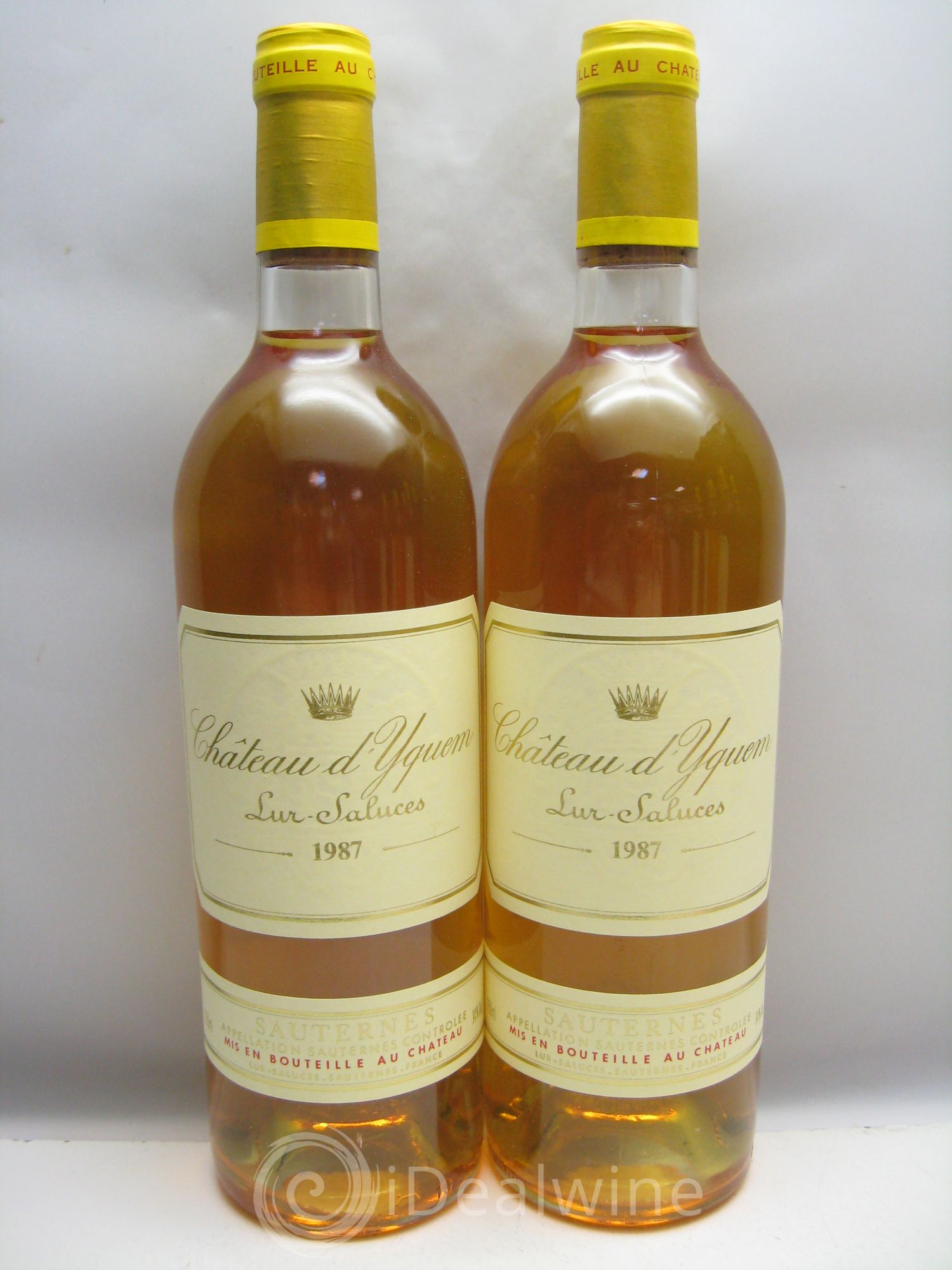 Château d' Yquem 1er Cru Classé Supérieur (caisse sans couvercle) 1987 - Lotto di 12 bottiglie - 2