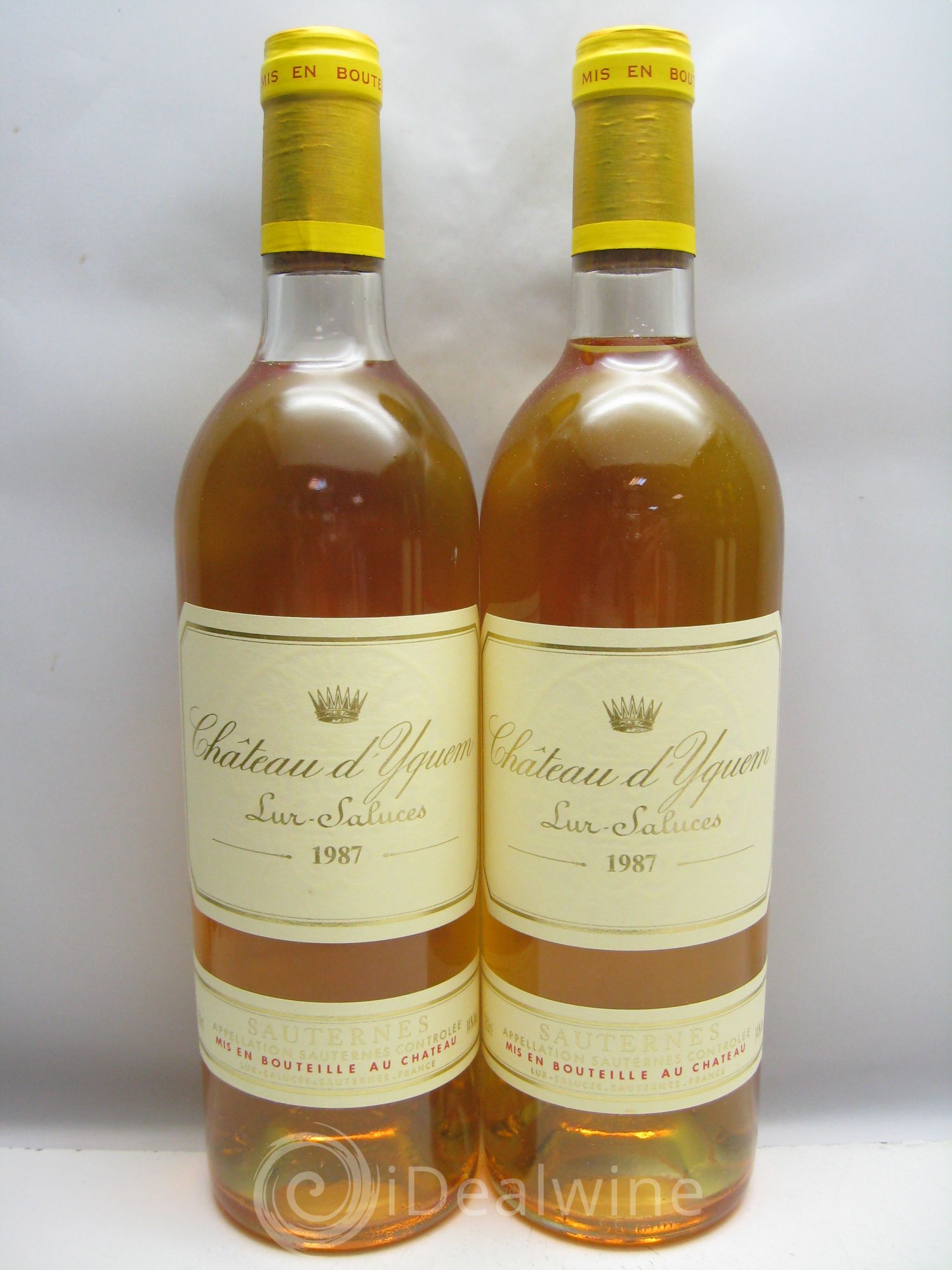 Château d' Yquem 1er Cru Classé Supérieur (caisse sans couvercle) 1987 - Lotto di 12 bottiglie - 4