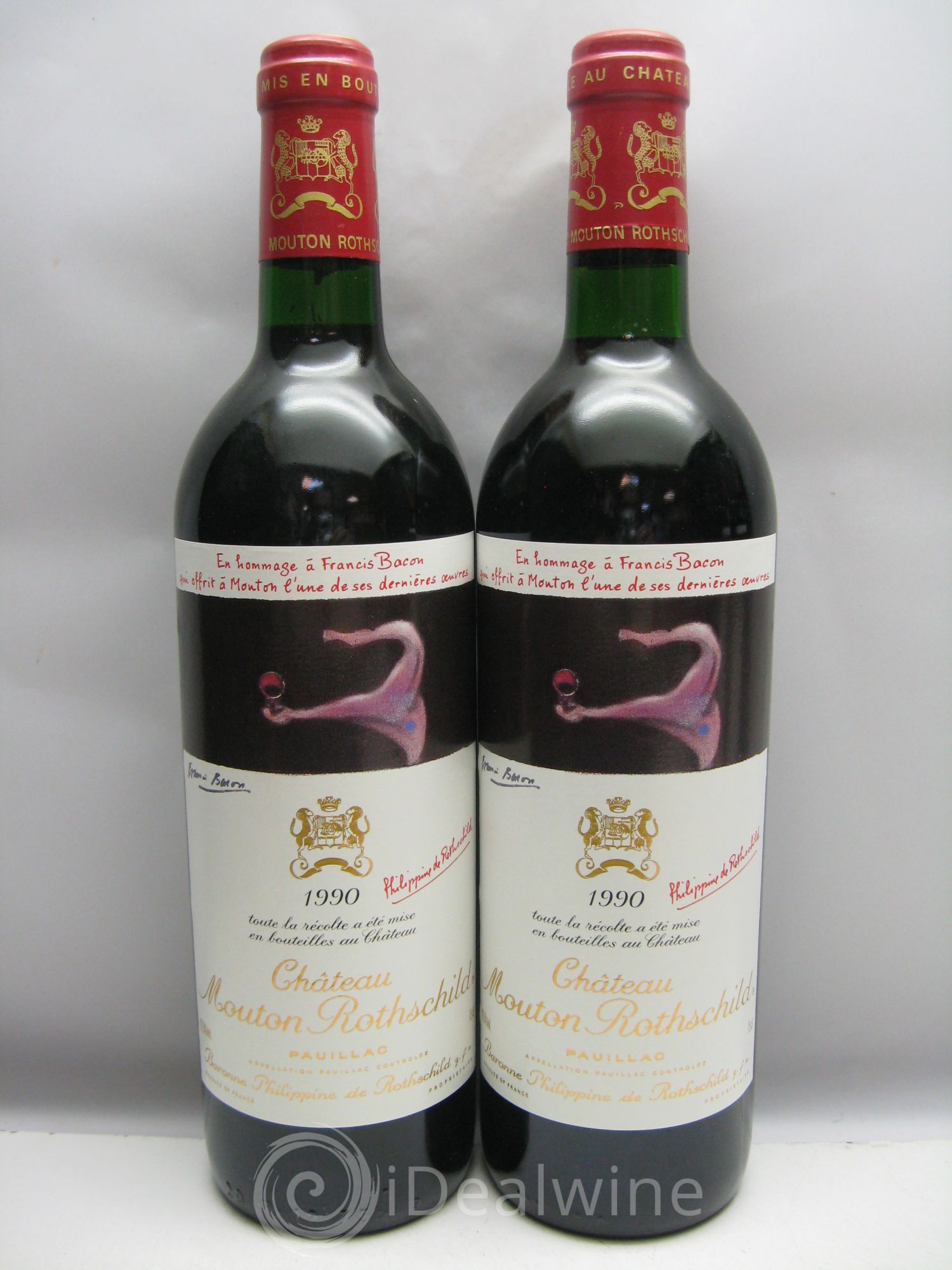 Château Mouton Rothschild 1er Grand Cru Classé 1990 - Lot de 6 bouteilles - 1