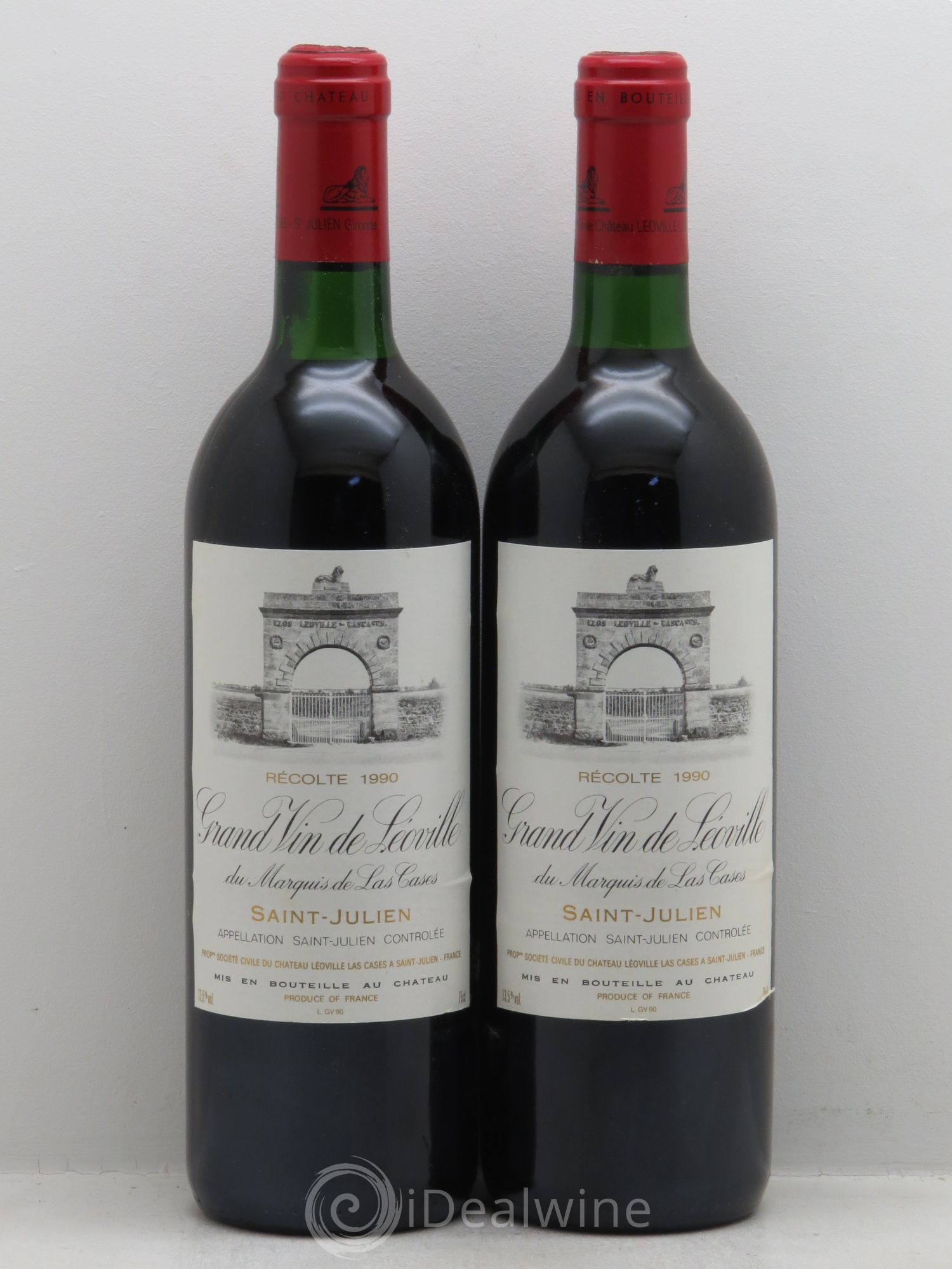 Château Léoville Las Cases 2ème Grand Cru Classé 1990 - Lot de 2 bouteilles - 0