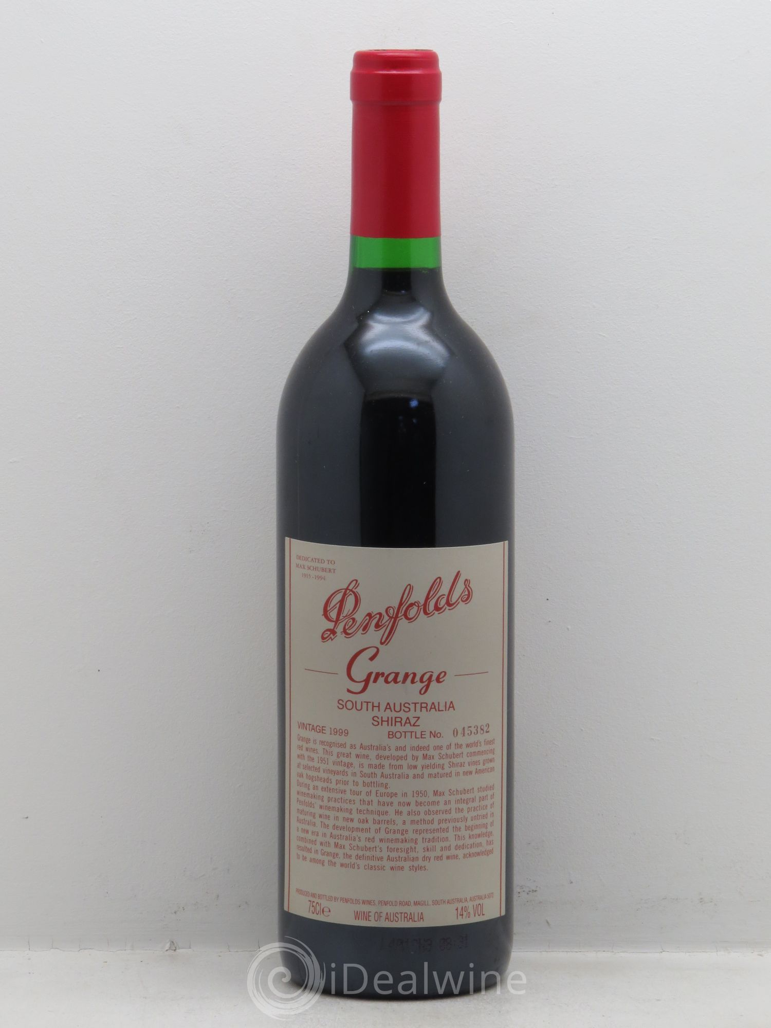 South Australia Penfolds Wines Grange Bin 95 1999 - Lot de 1 bouteille - 0