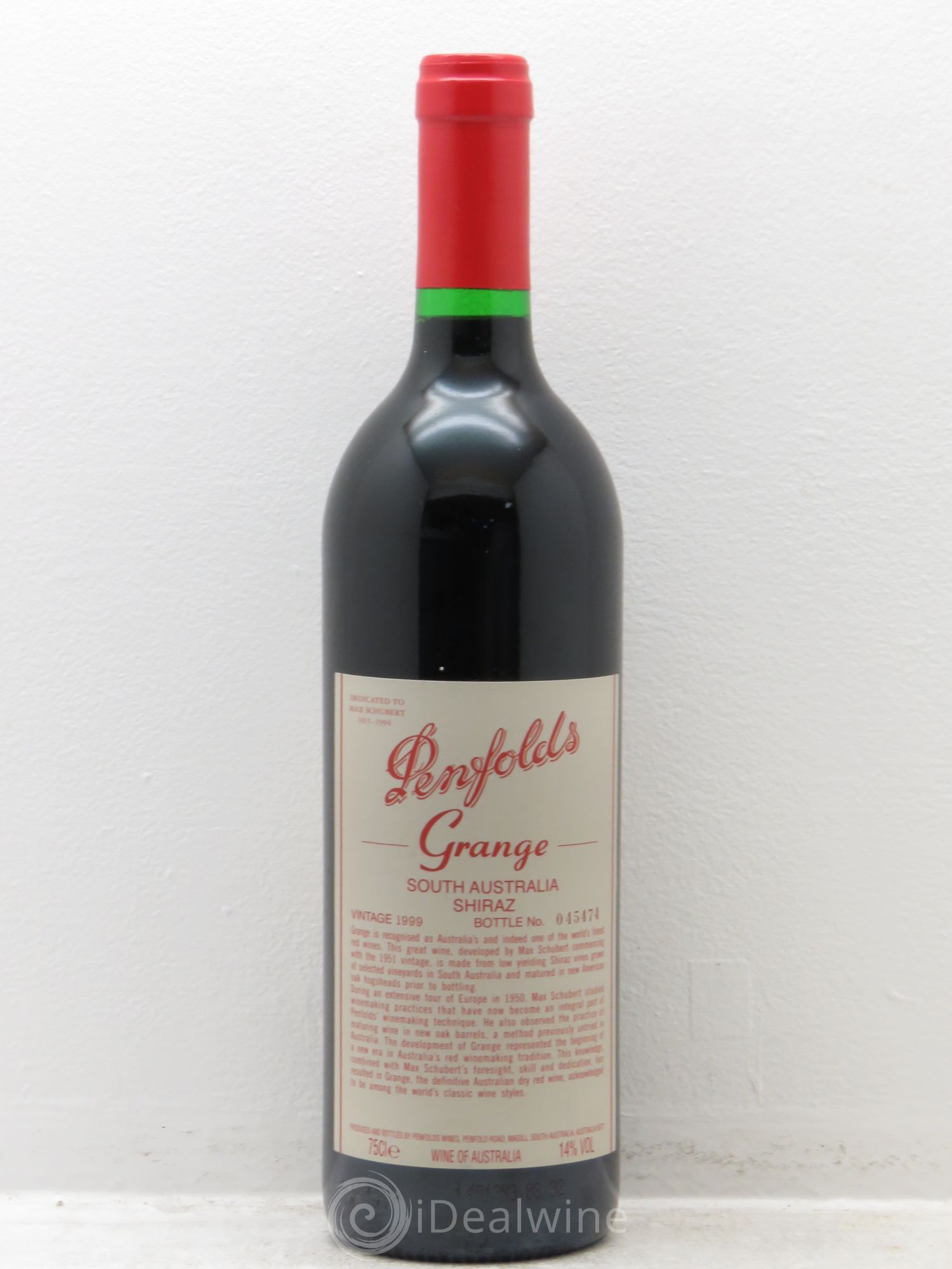 South Australia Penfolds Wines Grange Bin 95 Shiraz 1999 - Lot de 1 bouteille - 0