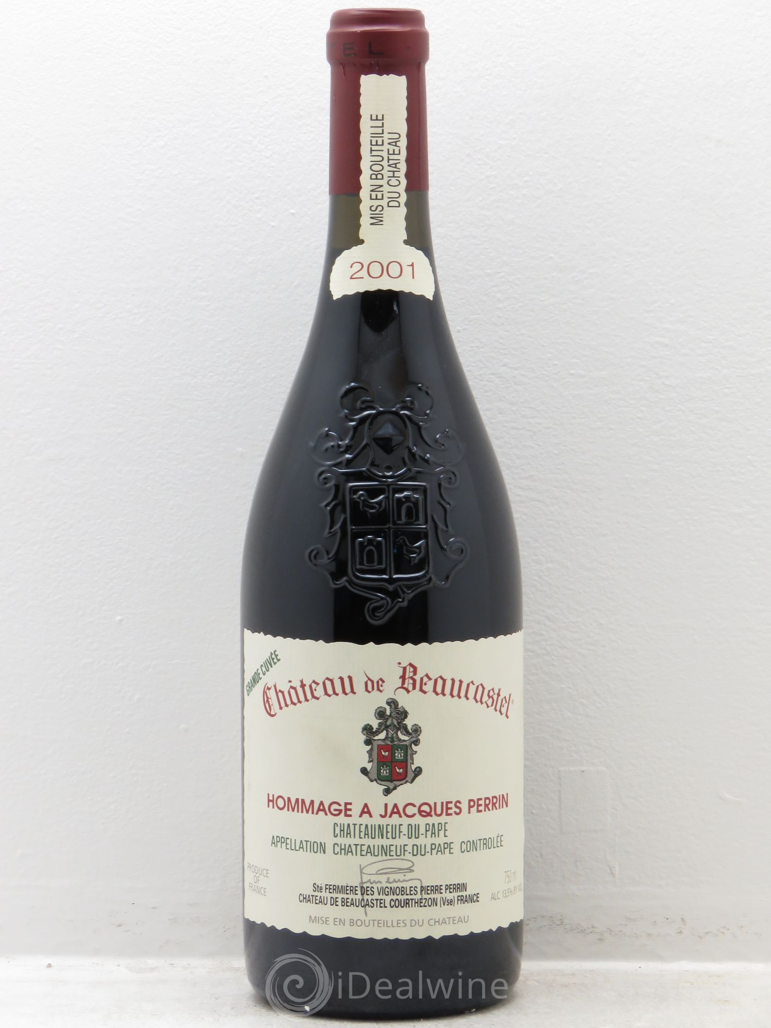 Châteauneuf-du-Pape Château de Beaucastel Hommage à Jacques Perrin Famille Perrin 2001 - Posten von 1 Flasche - 0
