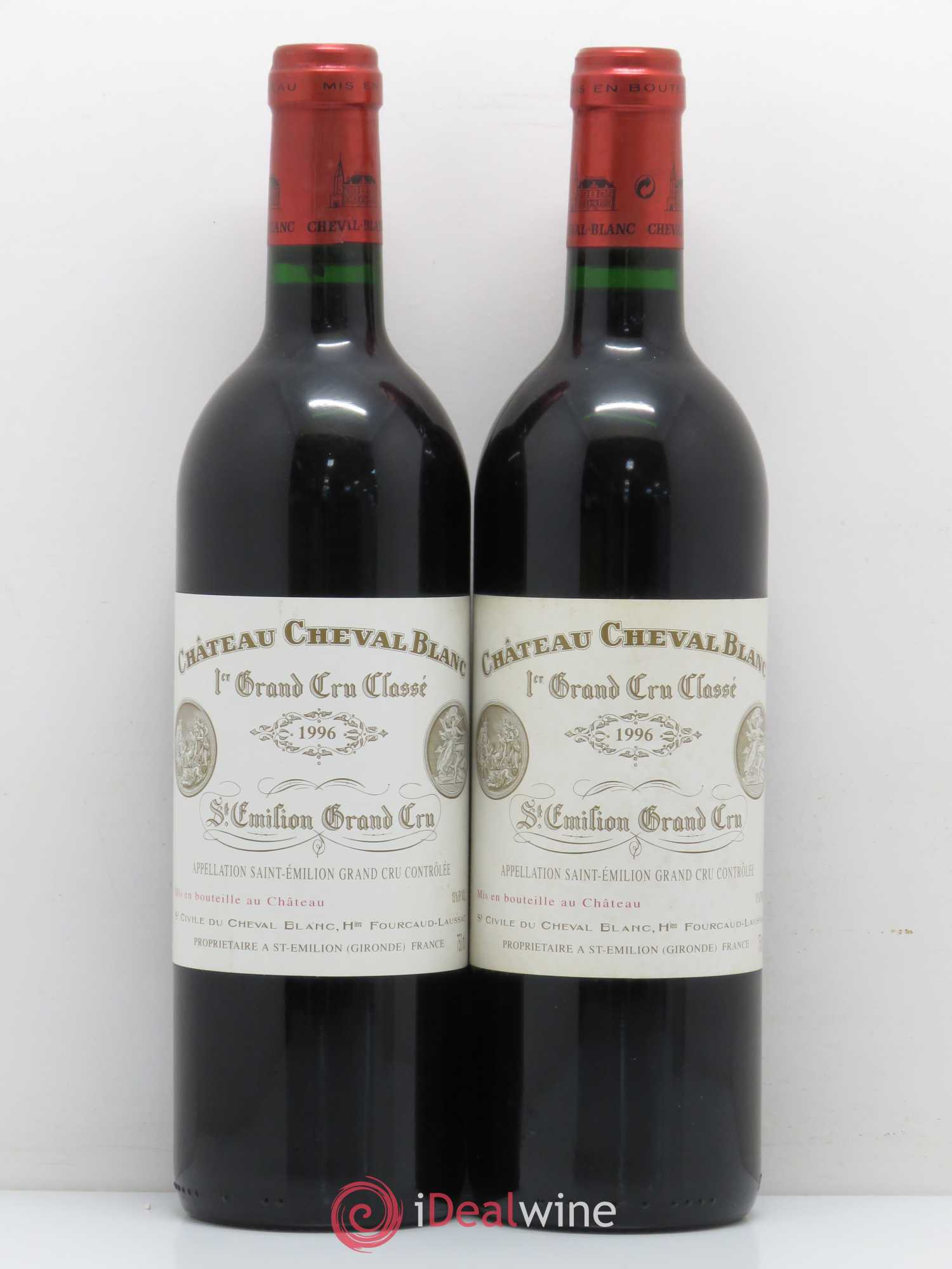 Château Cheval Blanc 1er Grand Cru Classé A 1996 - Lot de 2 bouteilles - 0