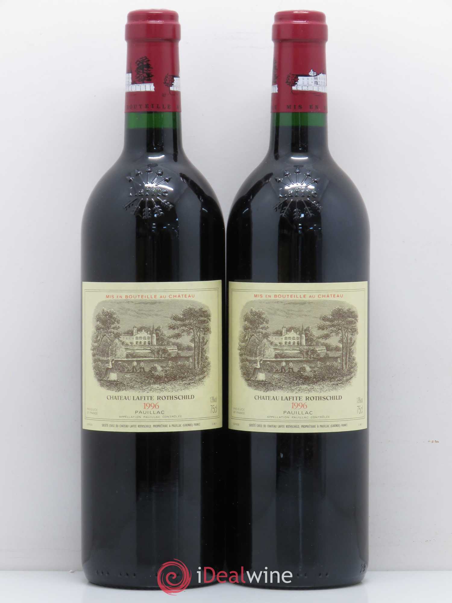 Château Lafite Rothschild 1er Grand Cru Classé 1996 - Lot de 2 bouteilles - 0