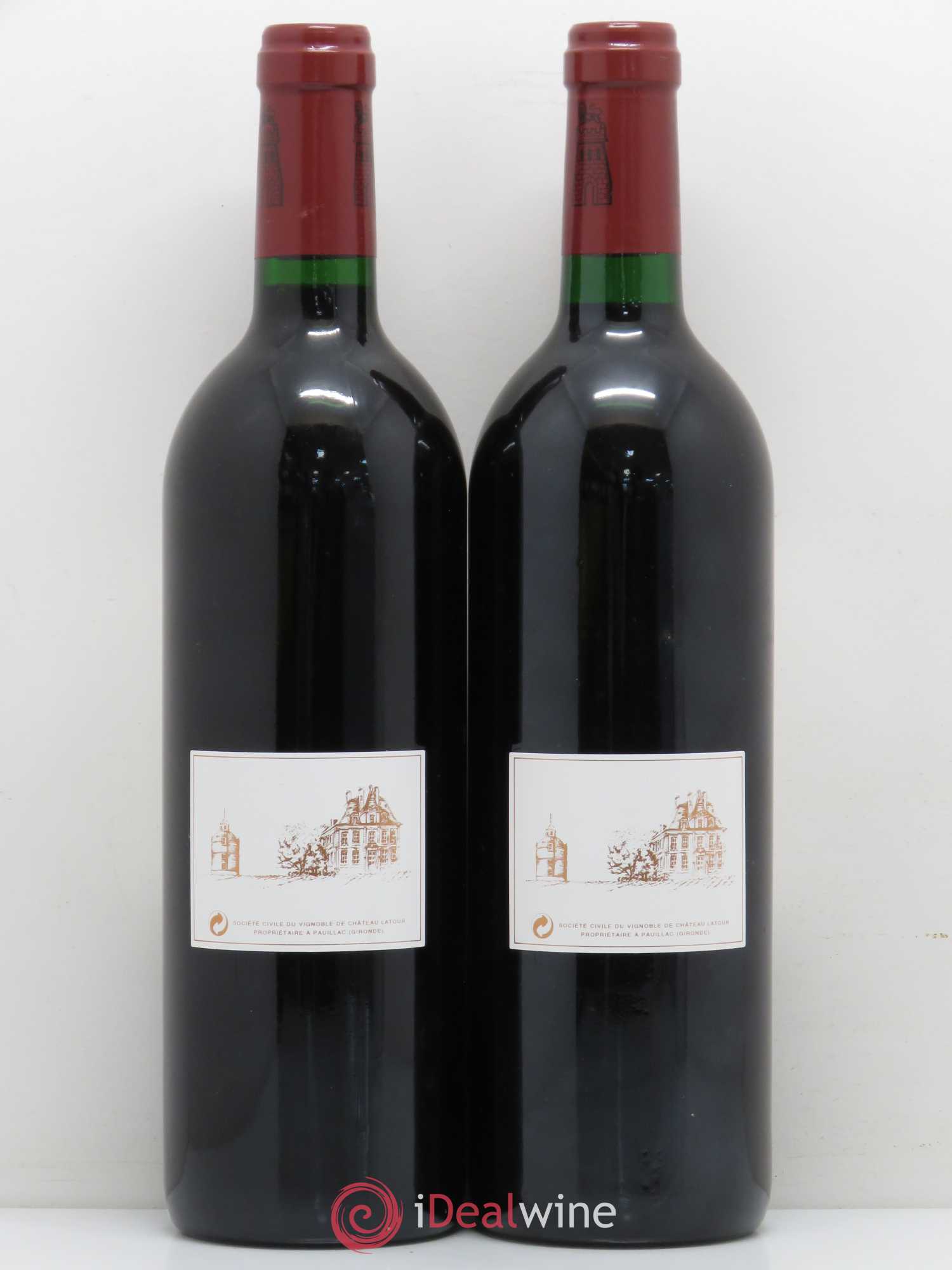 Château Latour 1er Grand Cru Classé 1996 - Lot de 2 bouteilles - 1