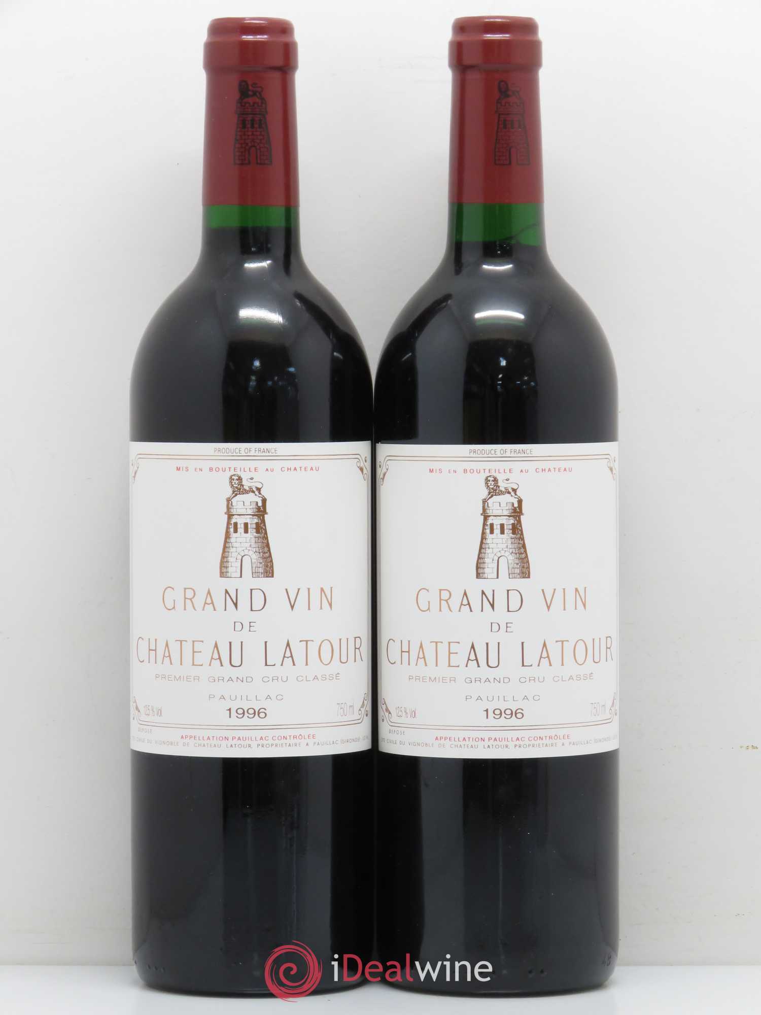 Château Latour 1er Grand Cru Classé 1996 - Lot de 2 bouteilles - 0