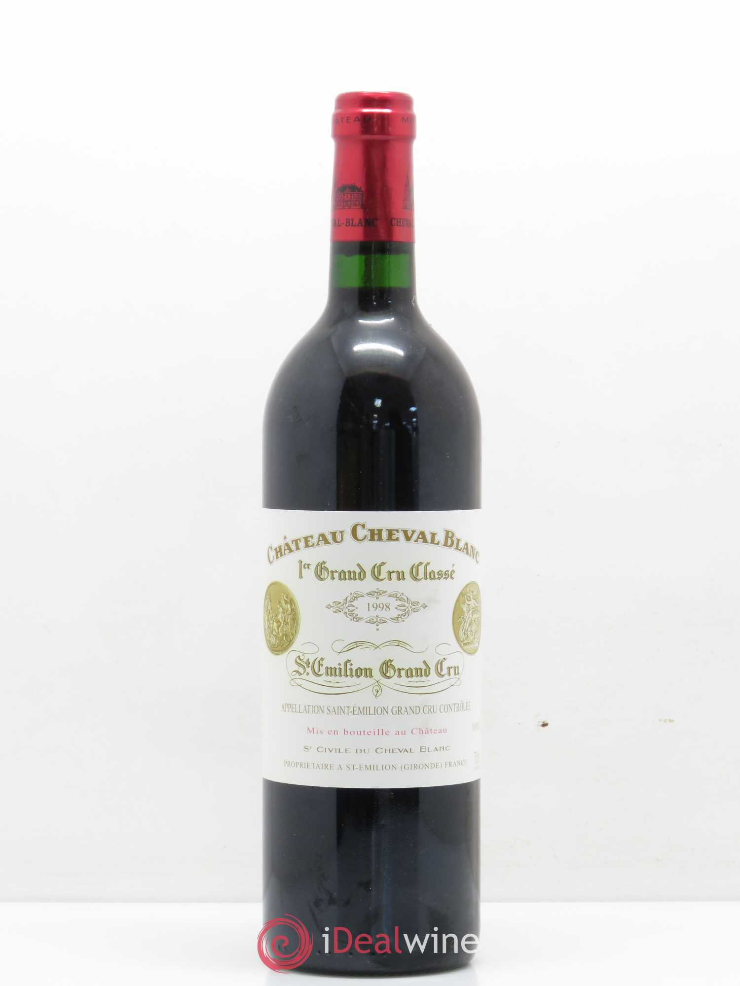Château Cheval Blanc 1er Grand Cru Classé A 1998 - Lot de 1 bouteille - 0