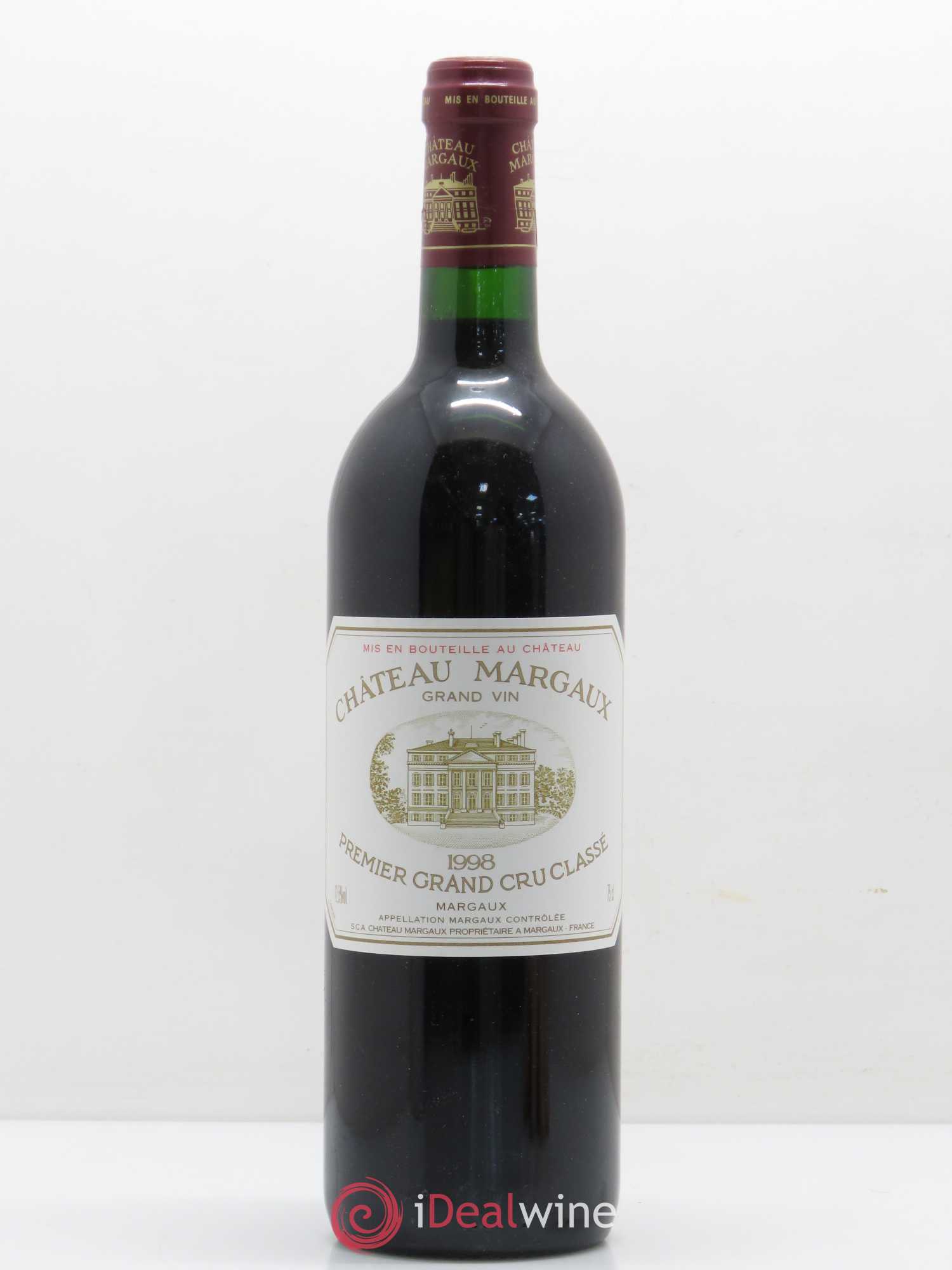 Château Margaux 1er Grand Cru Classé 1998 - Lot de 1 bouteille - 0