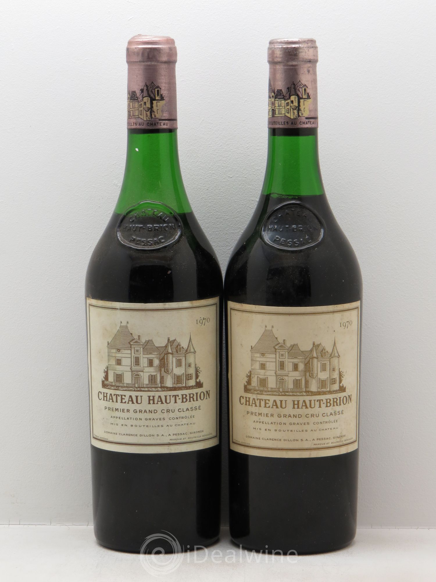 Château Haut Brion 1er Grand Cru Classé 1970 - Lot de 2 bouteilles - 0
