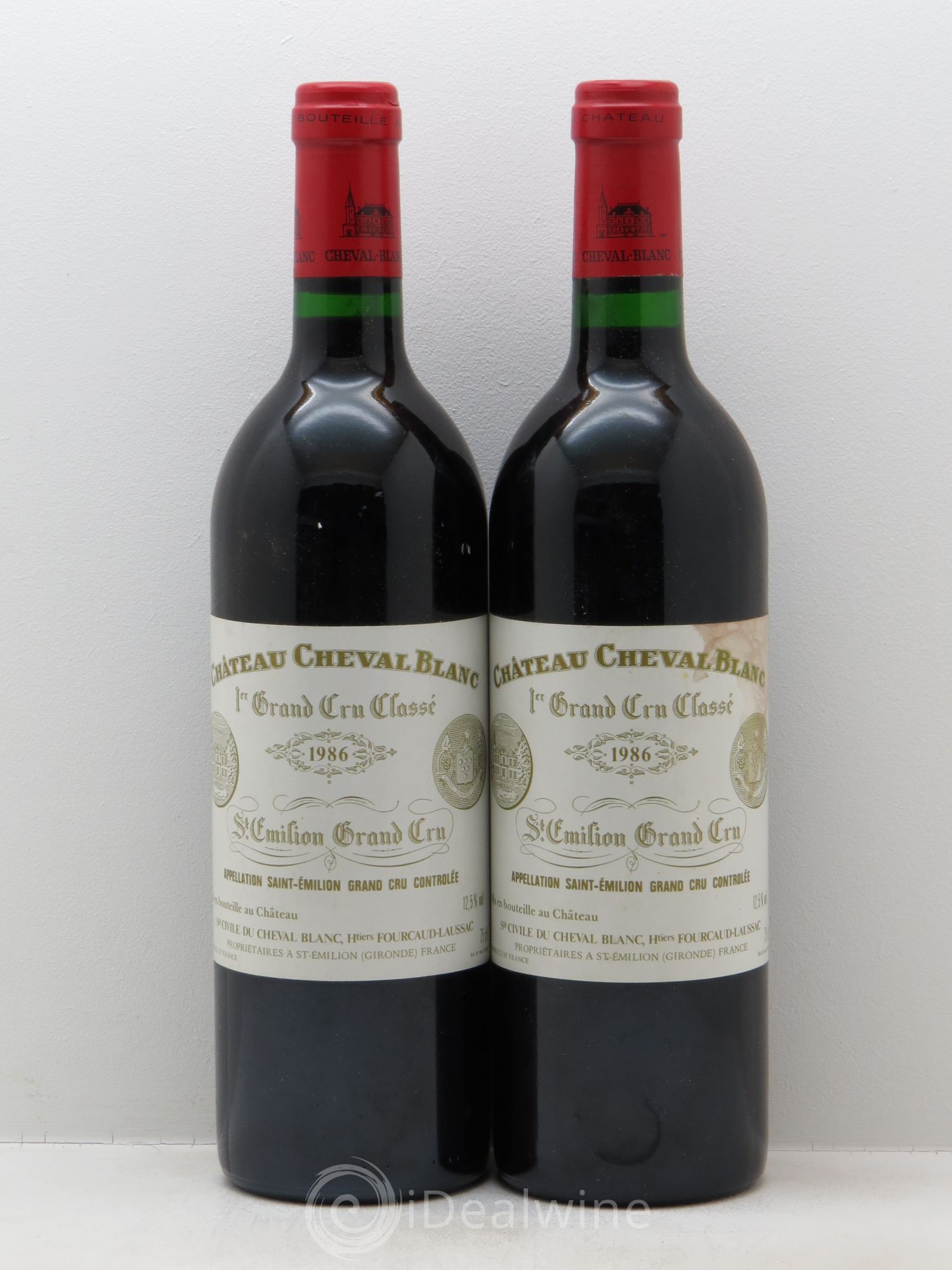 Château Cheval Blanc 1er Grand Cru Classé A 1986 - Lot de 2 bouteilles - 0