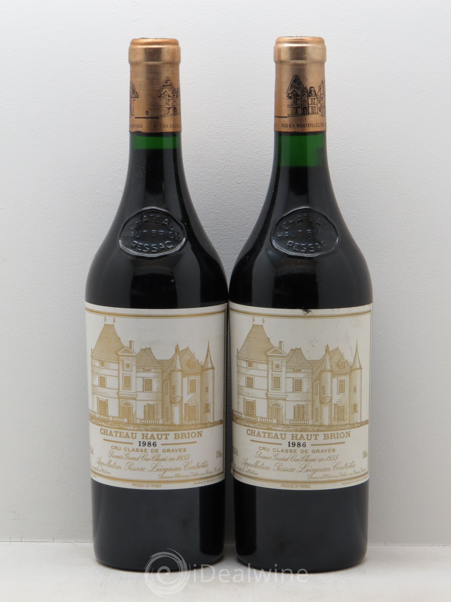 Château Haut Brion 1er Grand Cru Classé 1986 - Lot de 2 bouteilles - 0