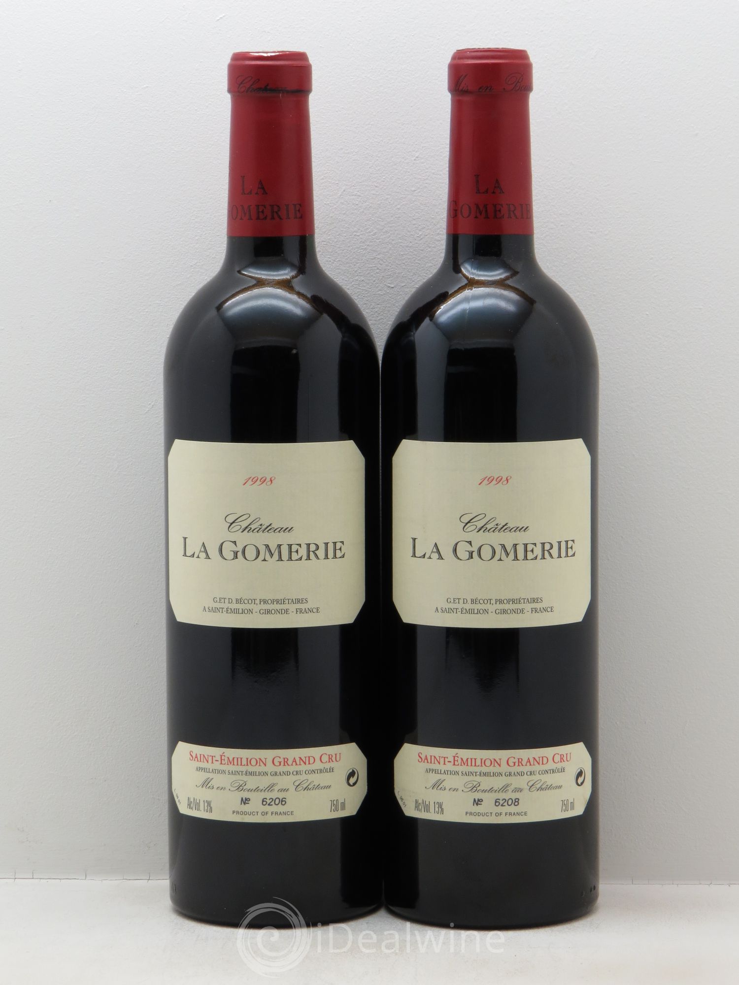 Château La Gomerie 1998 - Lot de 2 bouteilles - 0