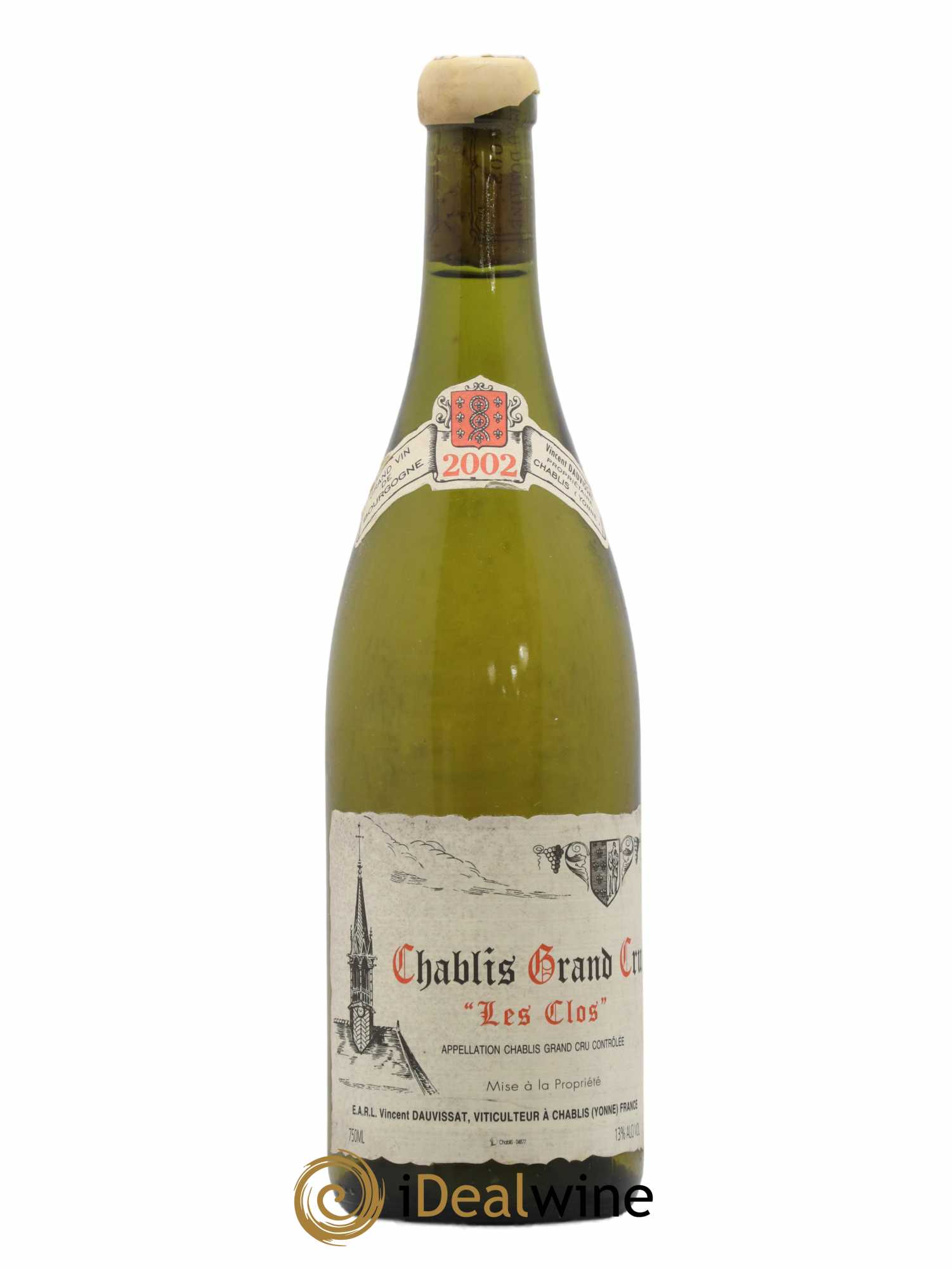 Chablis Grand Cru Les Clos Vincent Dauvissat (Domaine) 2002 - Lot de 1 bouteille - 0