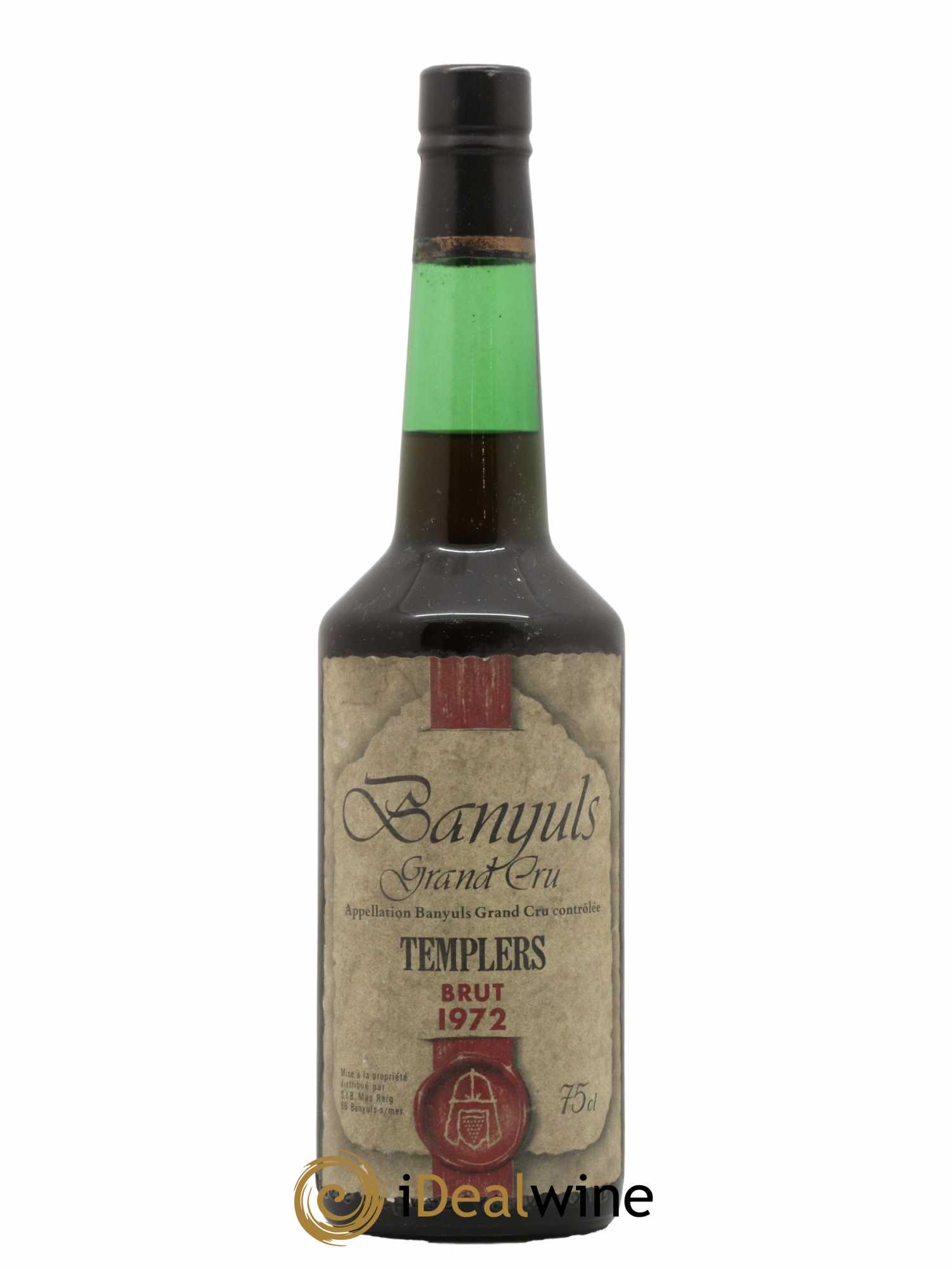 Banyuls Vintage Grand Cru Millésimé Domaine des Templiers 1972 - Lot de 1 bouteille - 0