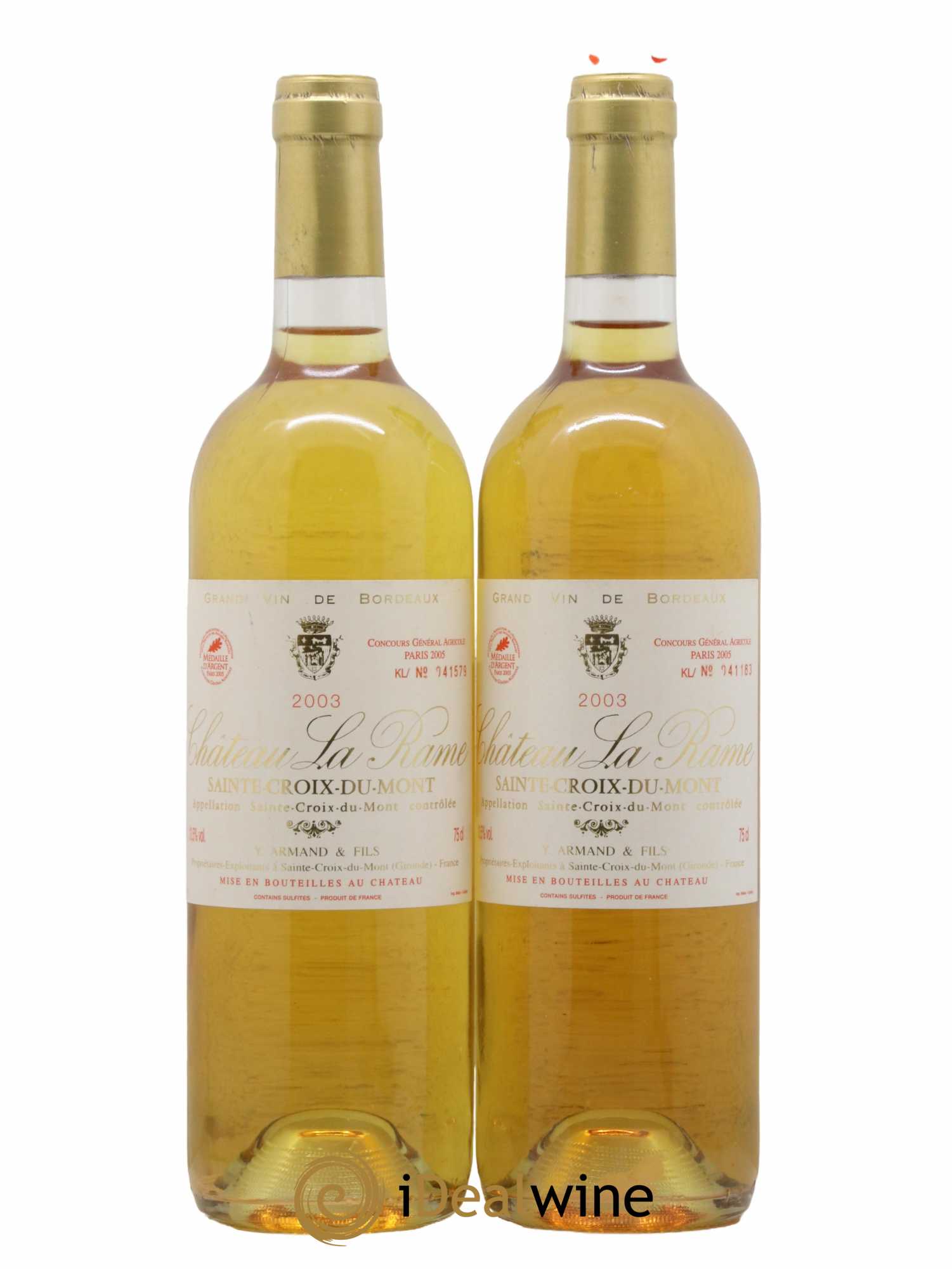 Sainte-Croix-du-Mont La Rame Réserve 2003 - Lotto di 2 bottiglie - 0