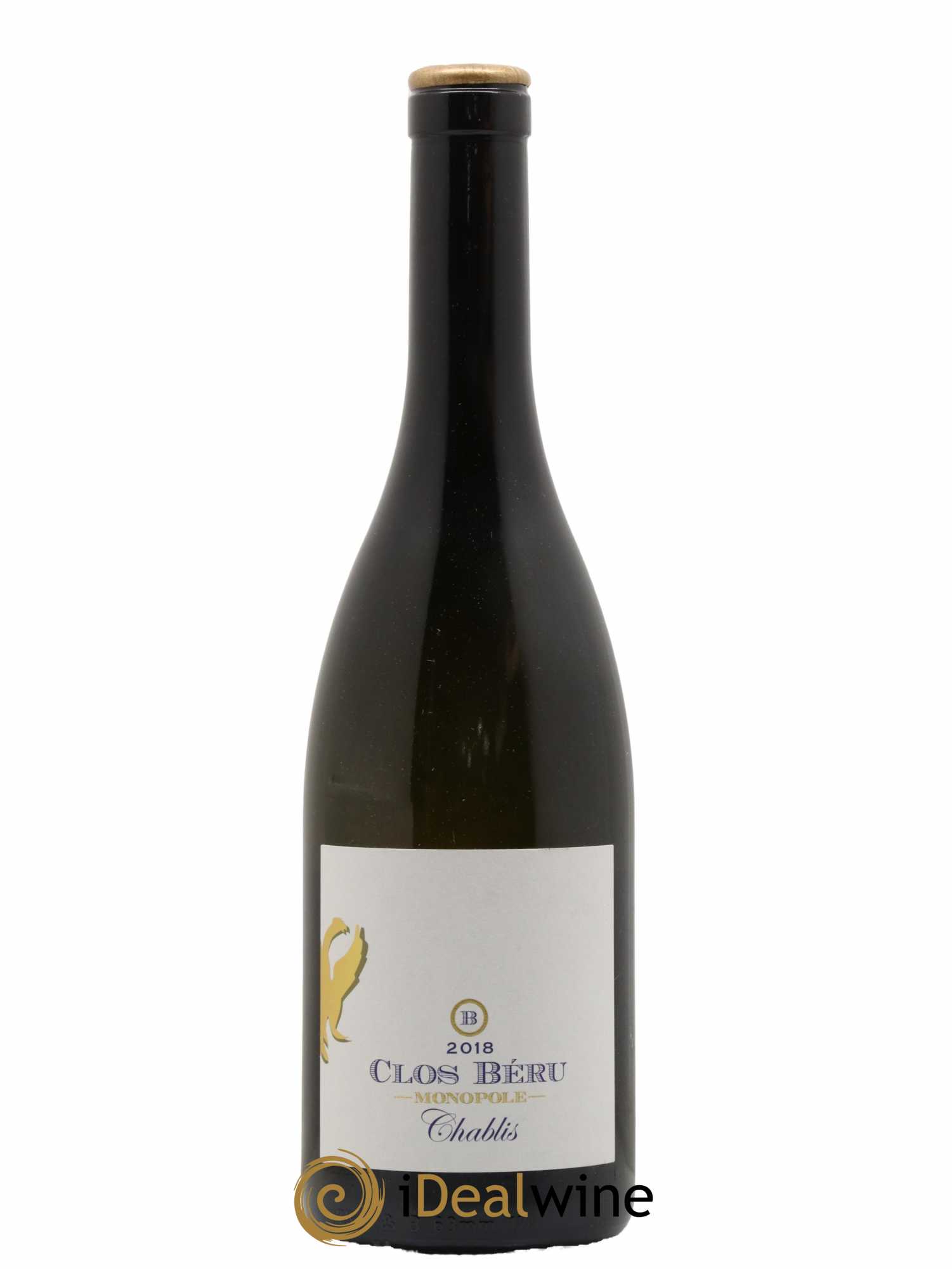 Chablis Clos Béru Monopole Château de Béru 2018 - Lot de 1 bouteille - 0